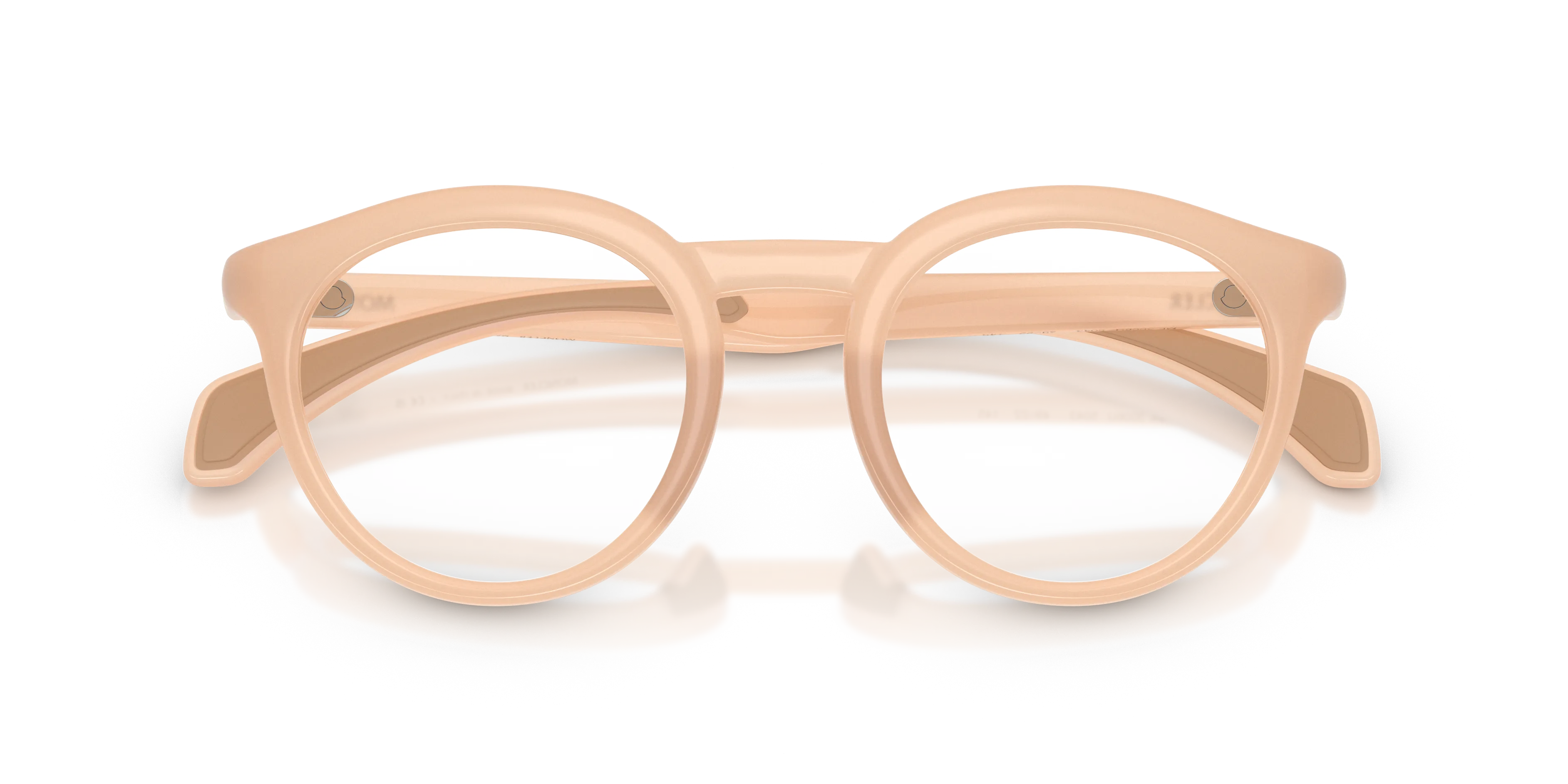 Moncler ME3006U 5043 Montature da vista Iniettato Rosa Trasparente Rotonda Normale - immagine 2