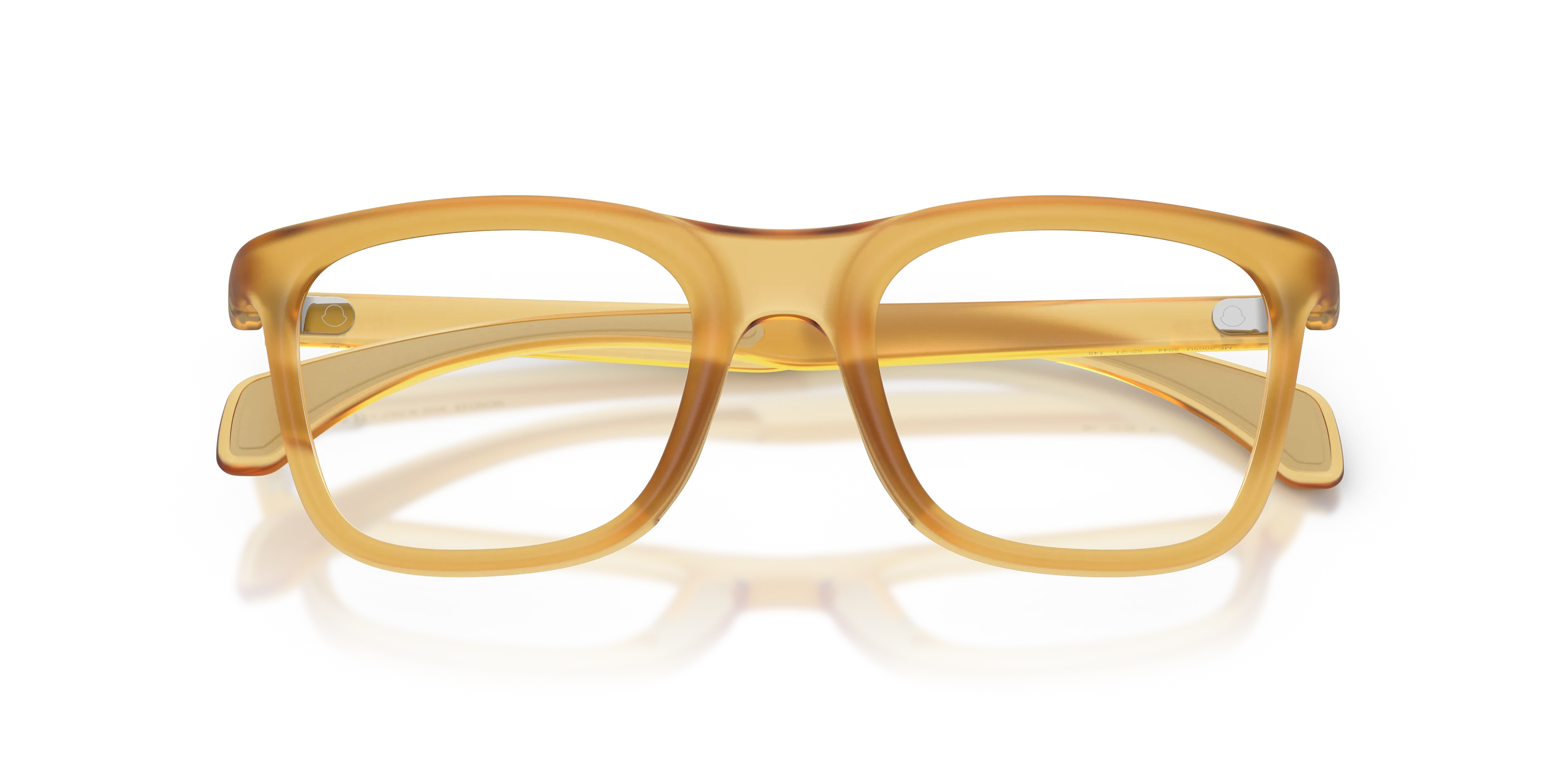 Moncler ME3005U 5044 Montature da vista Iniettato Bianco Trasparente Squadrata Normale - immagine 2