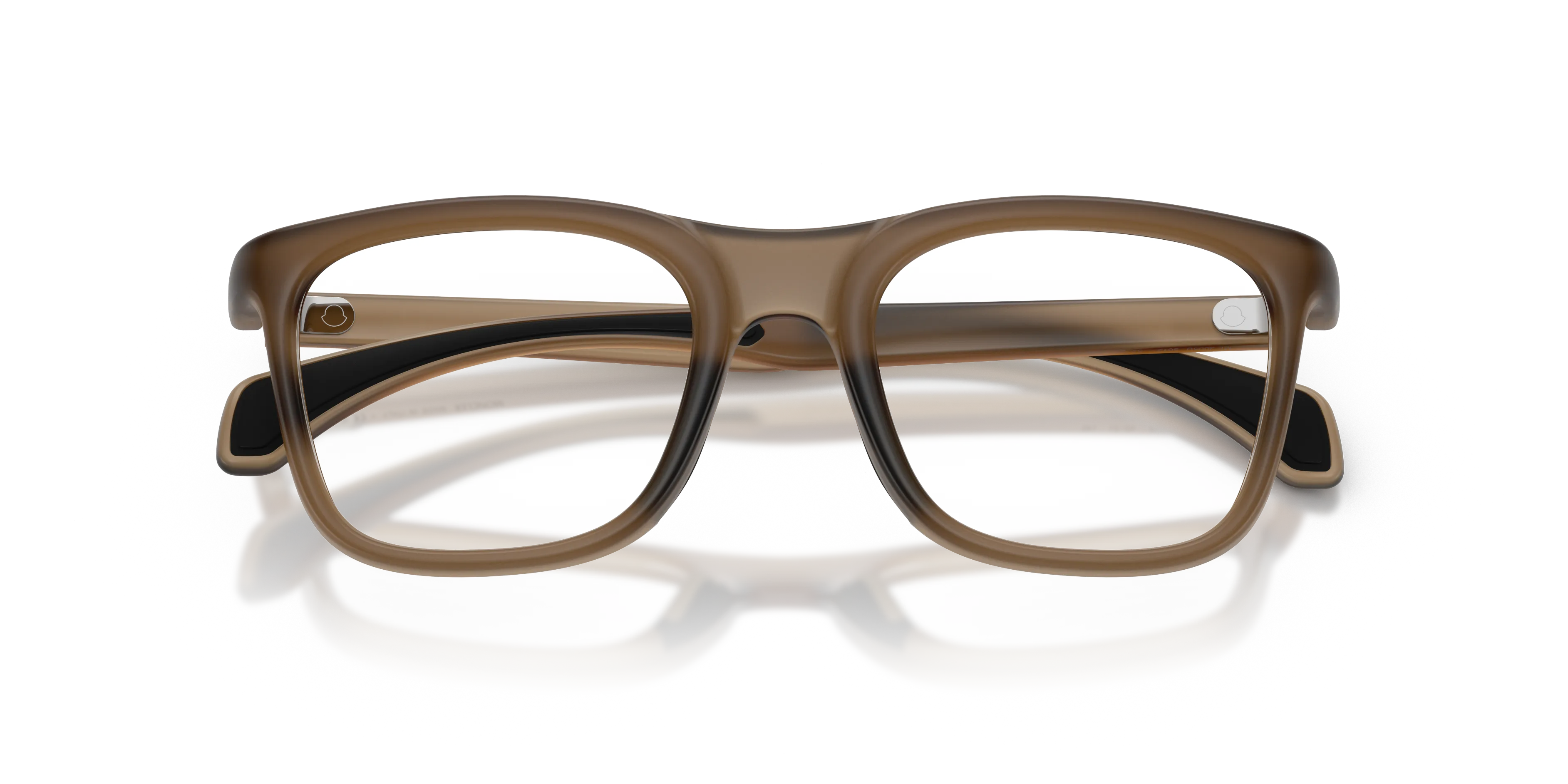 Moncler ME3005U 5012 Montature da vista Iniettato Marrone Trasparente Squadrata Normale - immagine 2