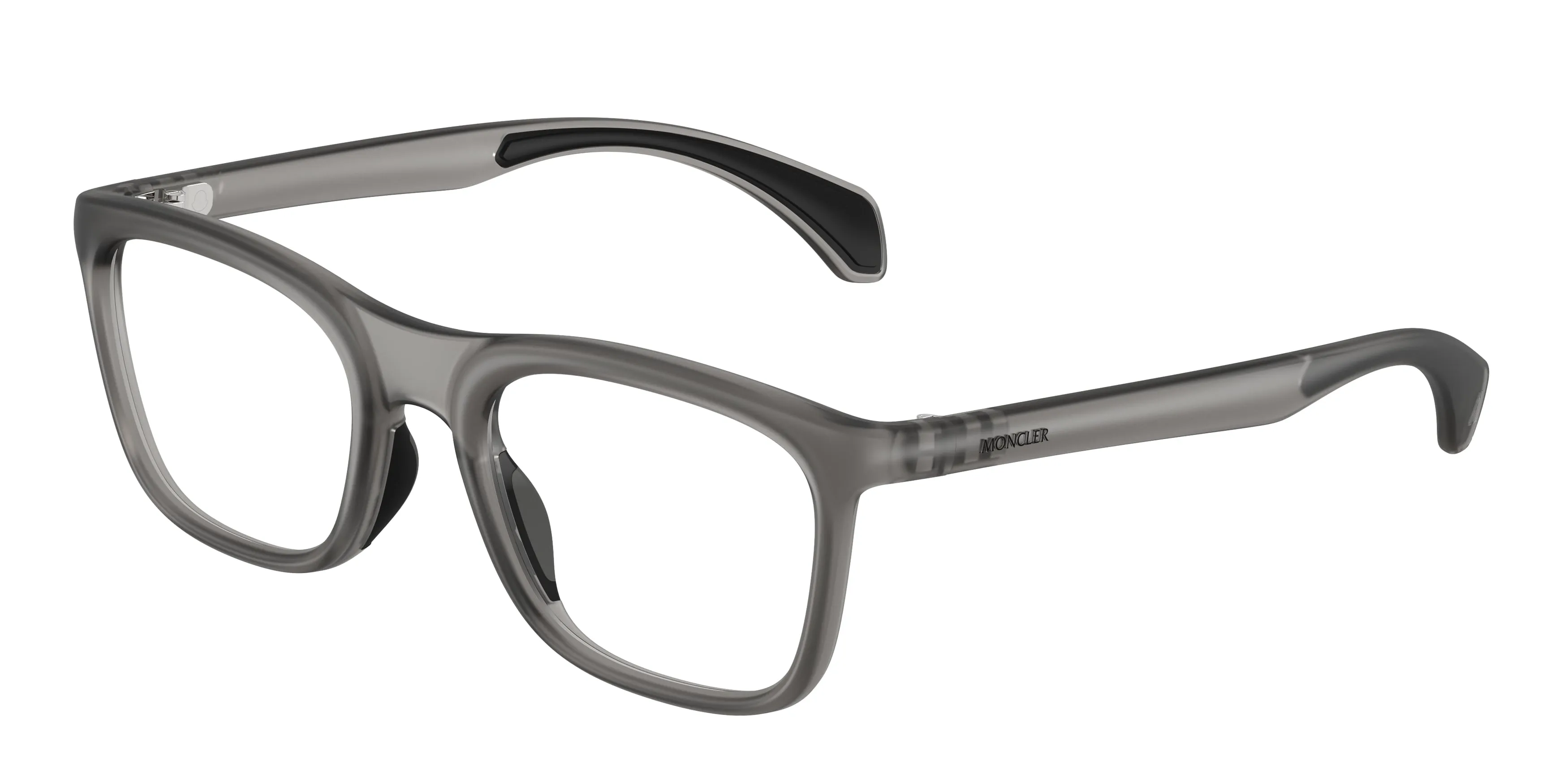 Moncler ME3005U 5003 Montature da vista Iniettato Grigio Trasparente Squadrata Normale - immagine 1