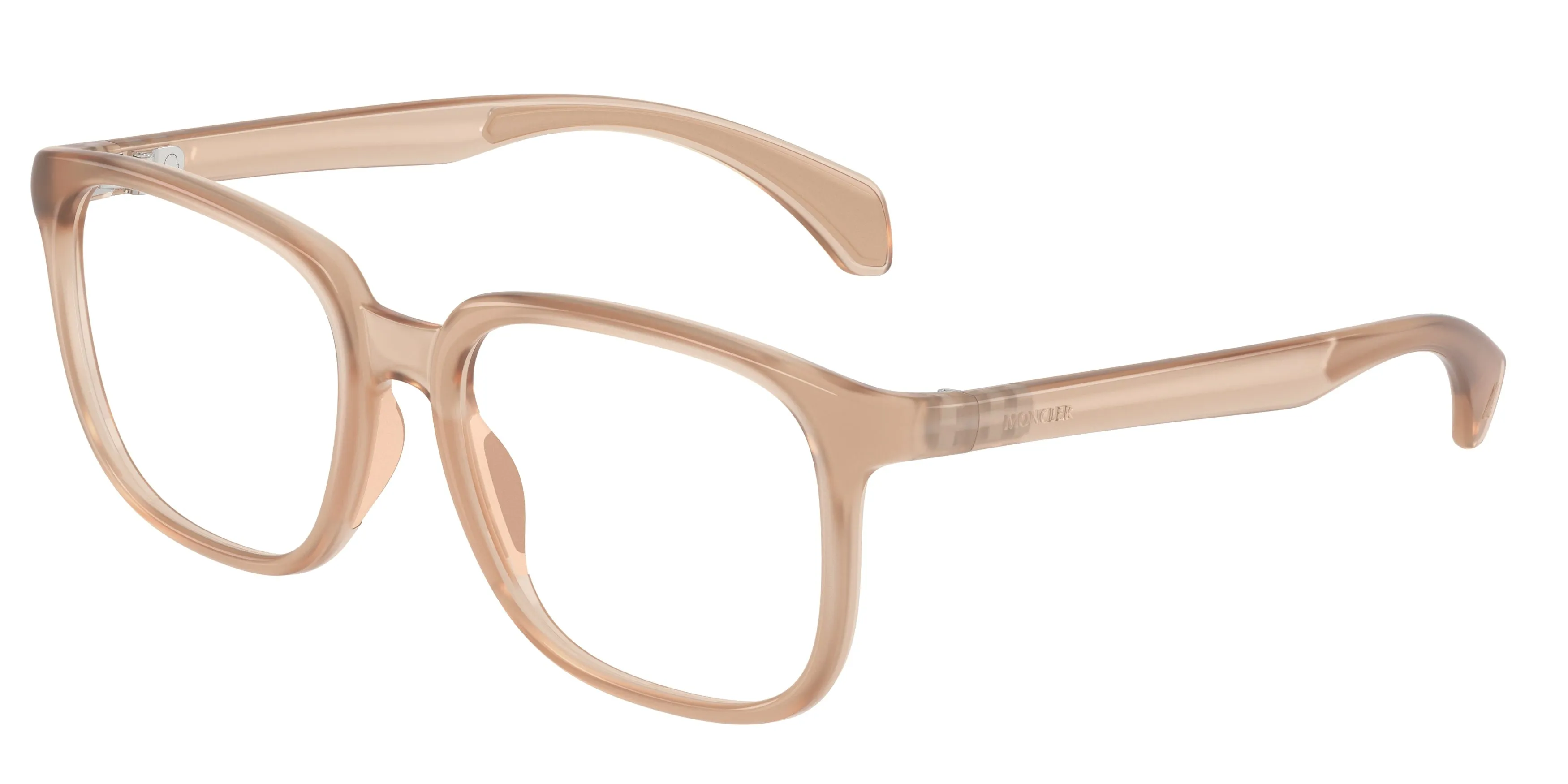 Moncler ME3003 5011 Montature da vista Iniettato Beige Trasparente Squadrata Normale - immagine 1