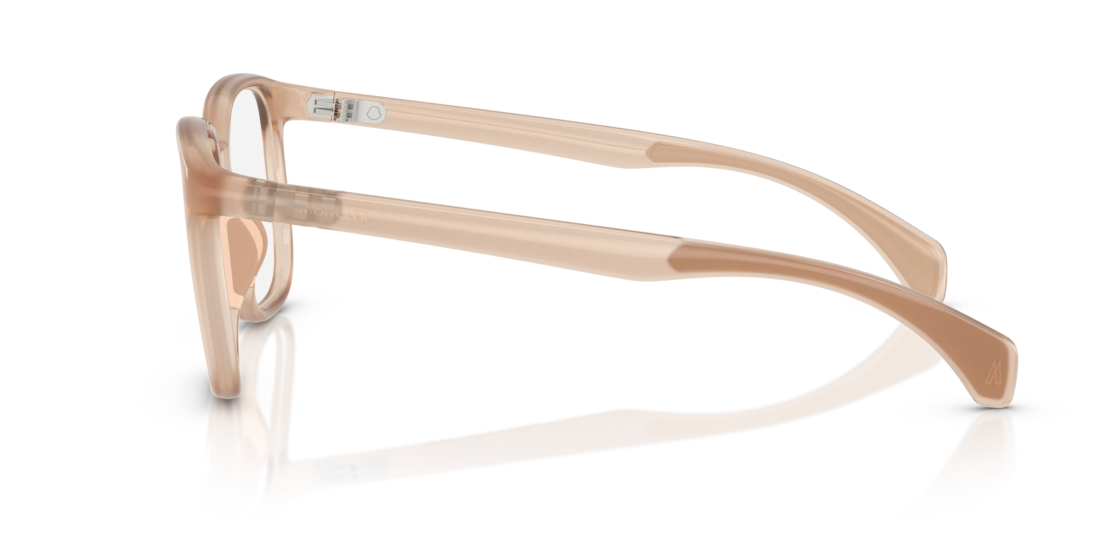 Moncler ME3003 5011 Montature da vista Iniettato Beige Trasparente Squadrata Normale - immagine 4
