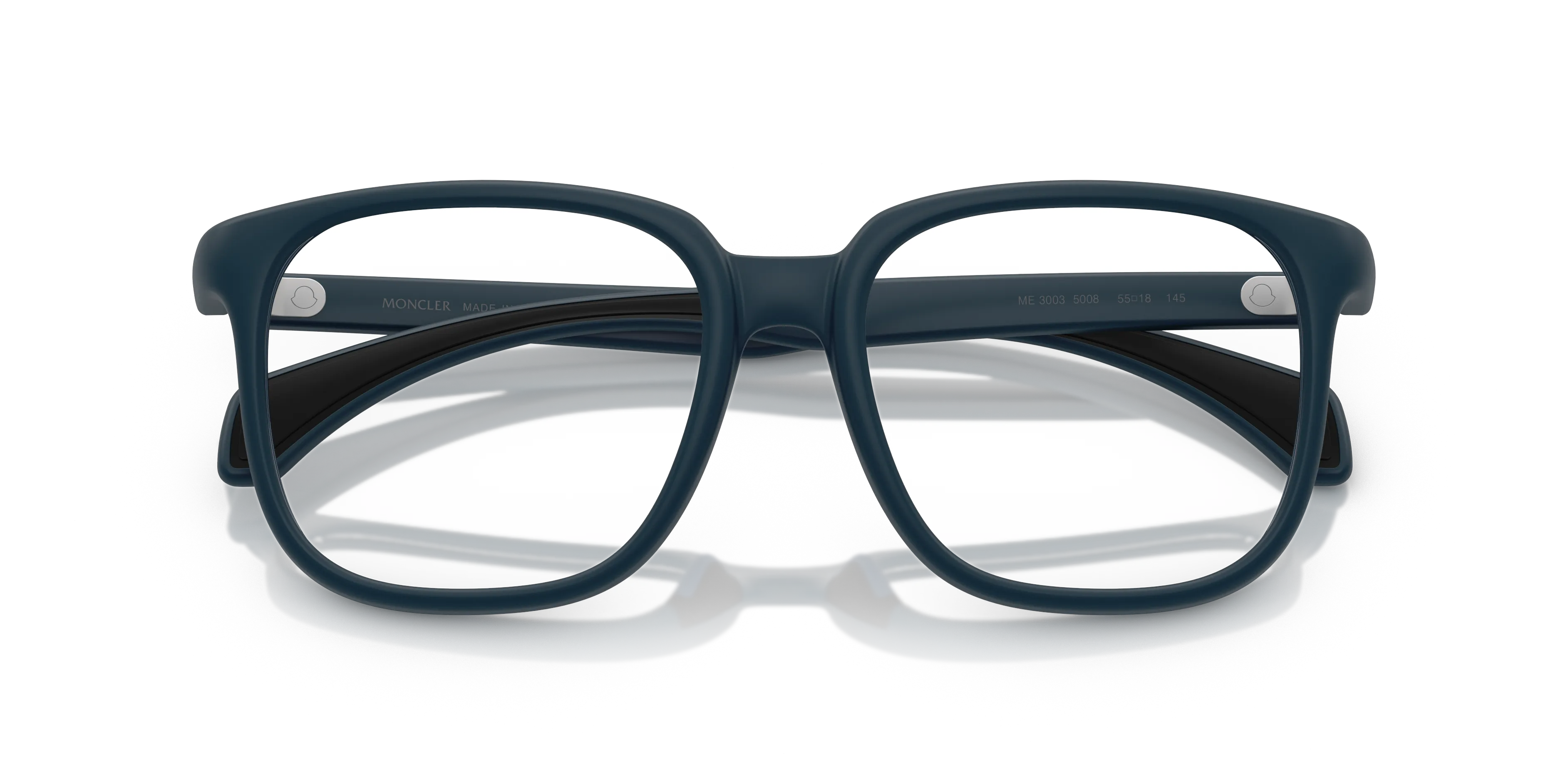 Moncler ME3003 5008 Montature da vista Iniettato Blu Trasparente Squadrata Normale - immagine 2