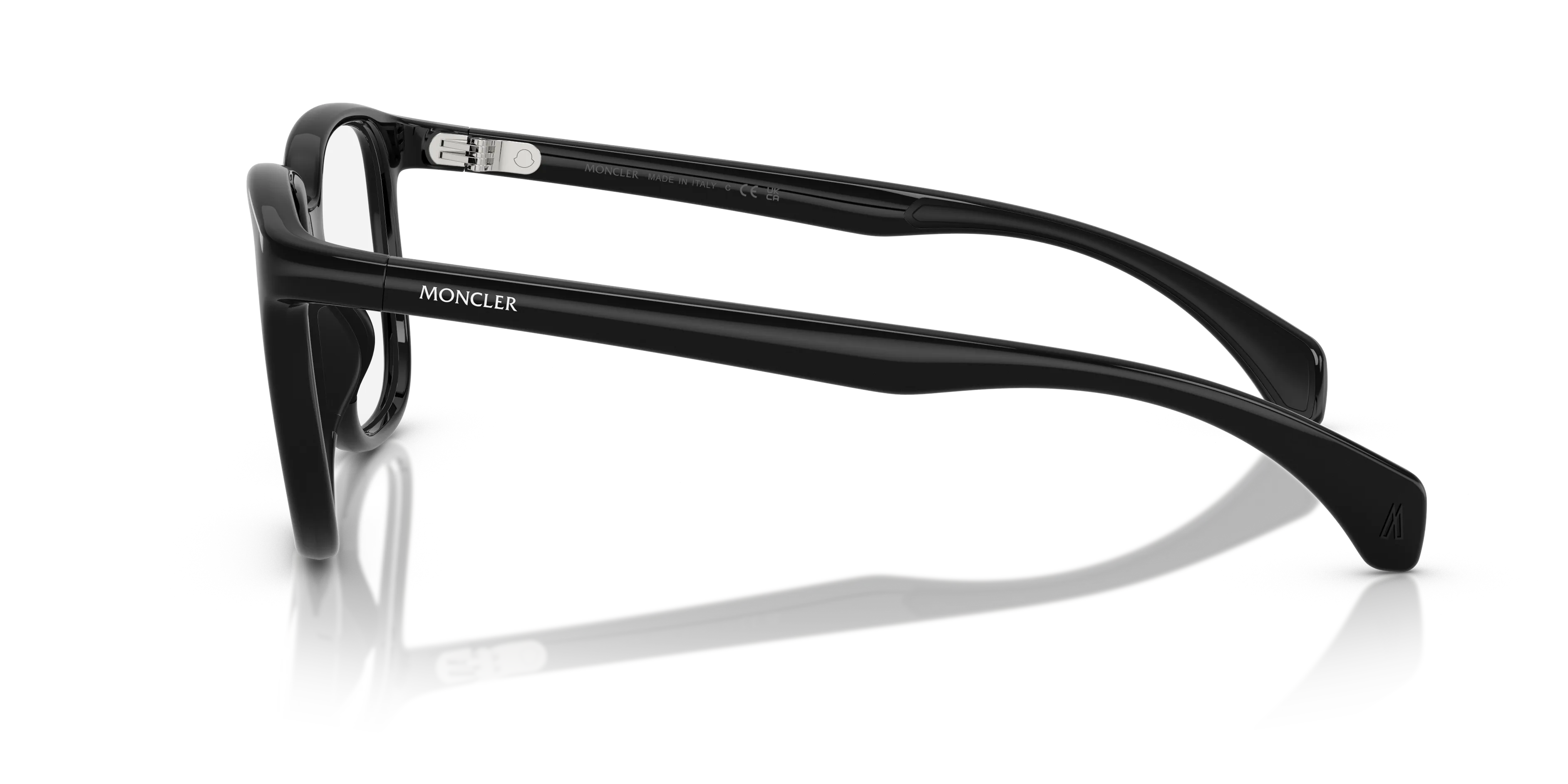 Moncler ME3003 5001 Montature da vista Iniettato Nero Trasparente Squadrata Normale - immagine 4