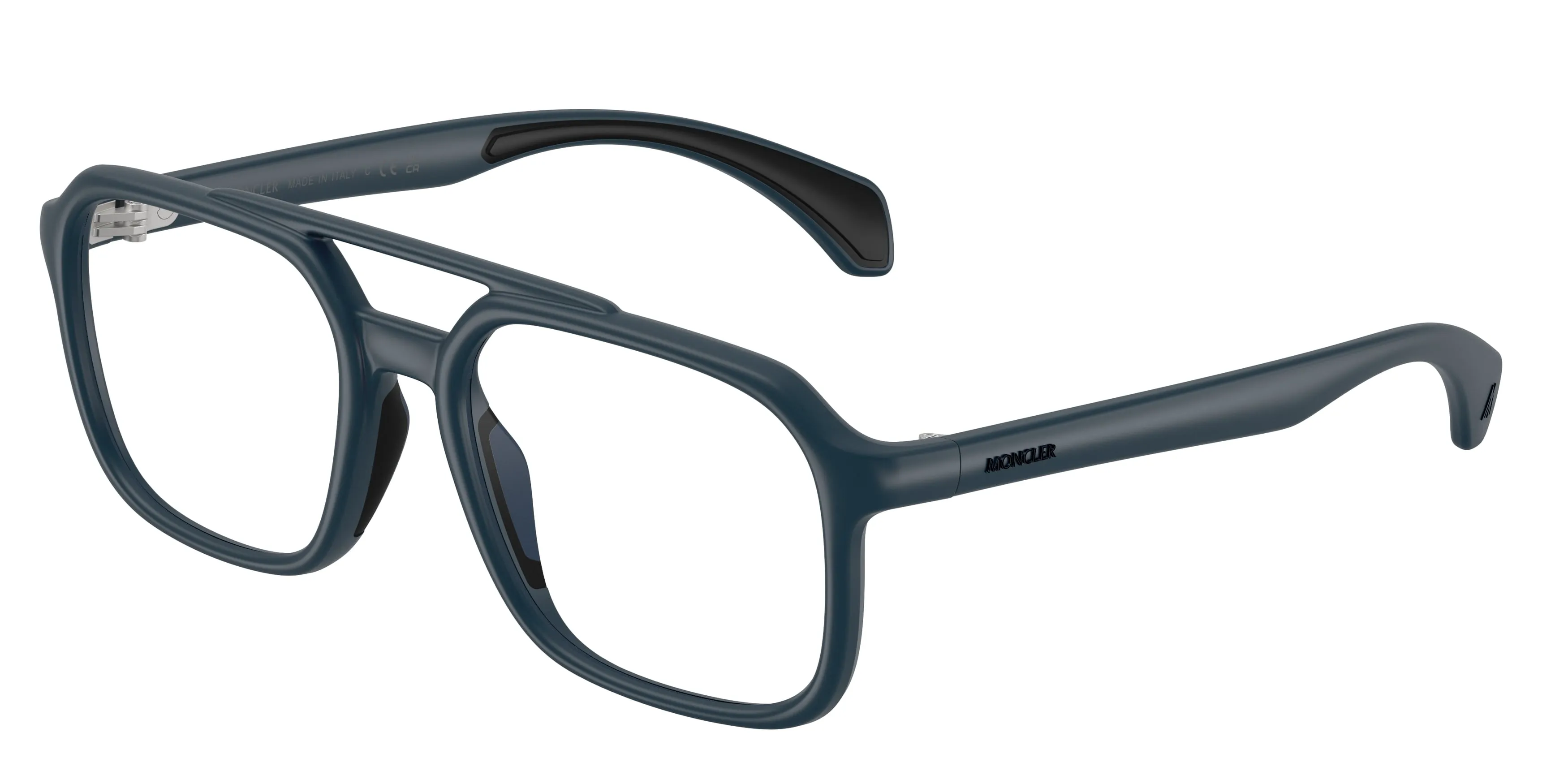 Moncler ME3002 5008 Montature da vista Iniettato Blu Trasparente Squadrata Normale - immagine 1