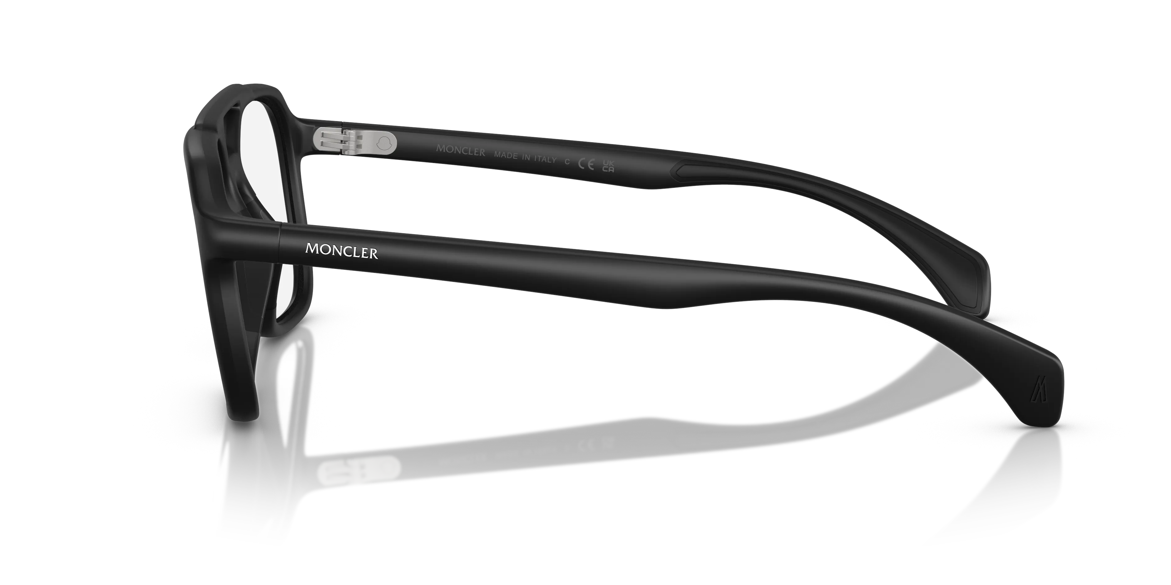 Moncler ME3002 5006 Montature da vista Iniettato Nero Trasparente Squadrata Normale - immagine 4