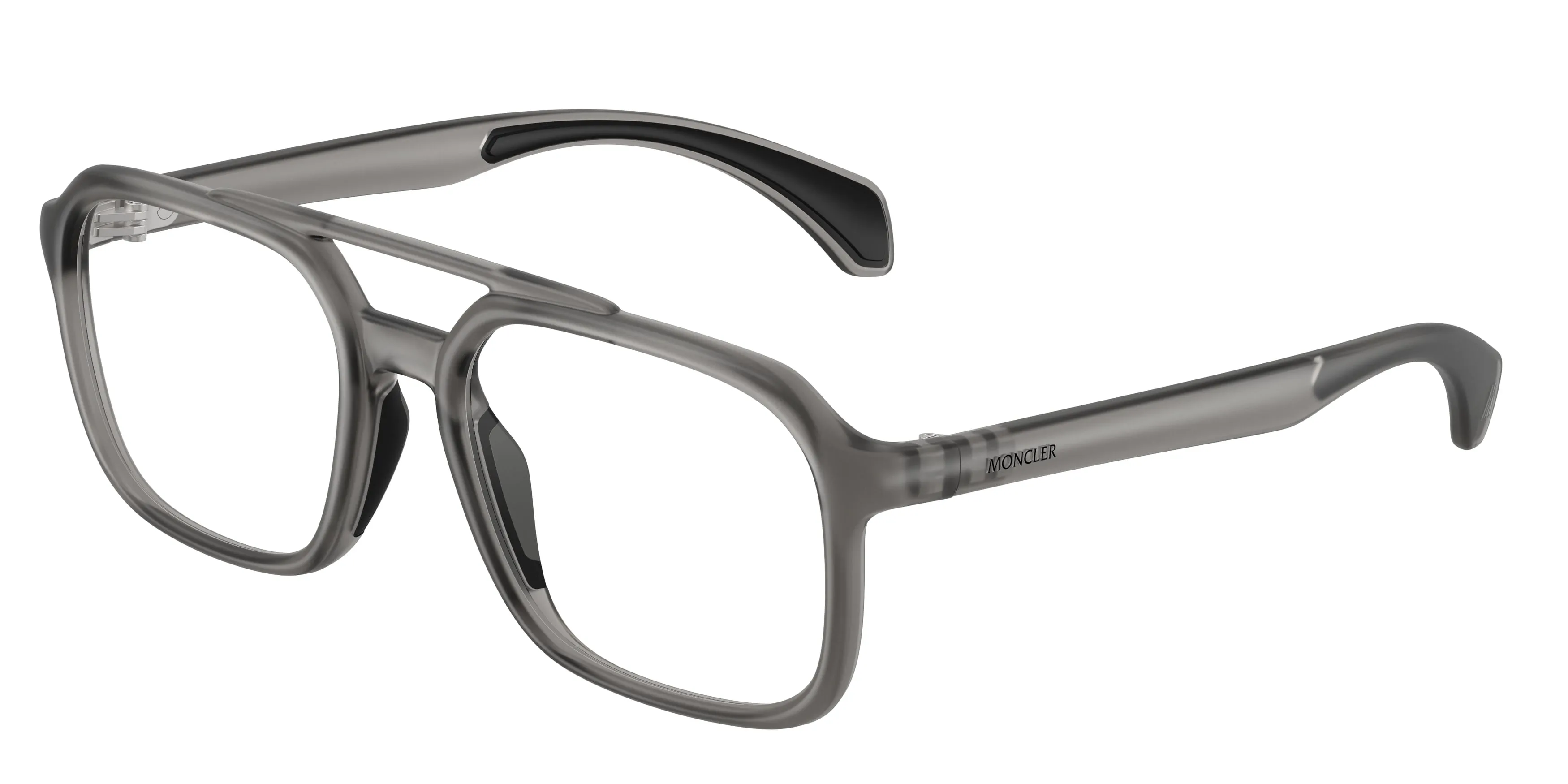 Moncler ME3002 5003 Montature da vista Iniettato Grigio Trasparente Squadrata Normale - immagine 1