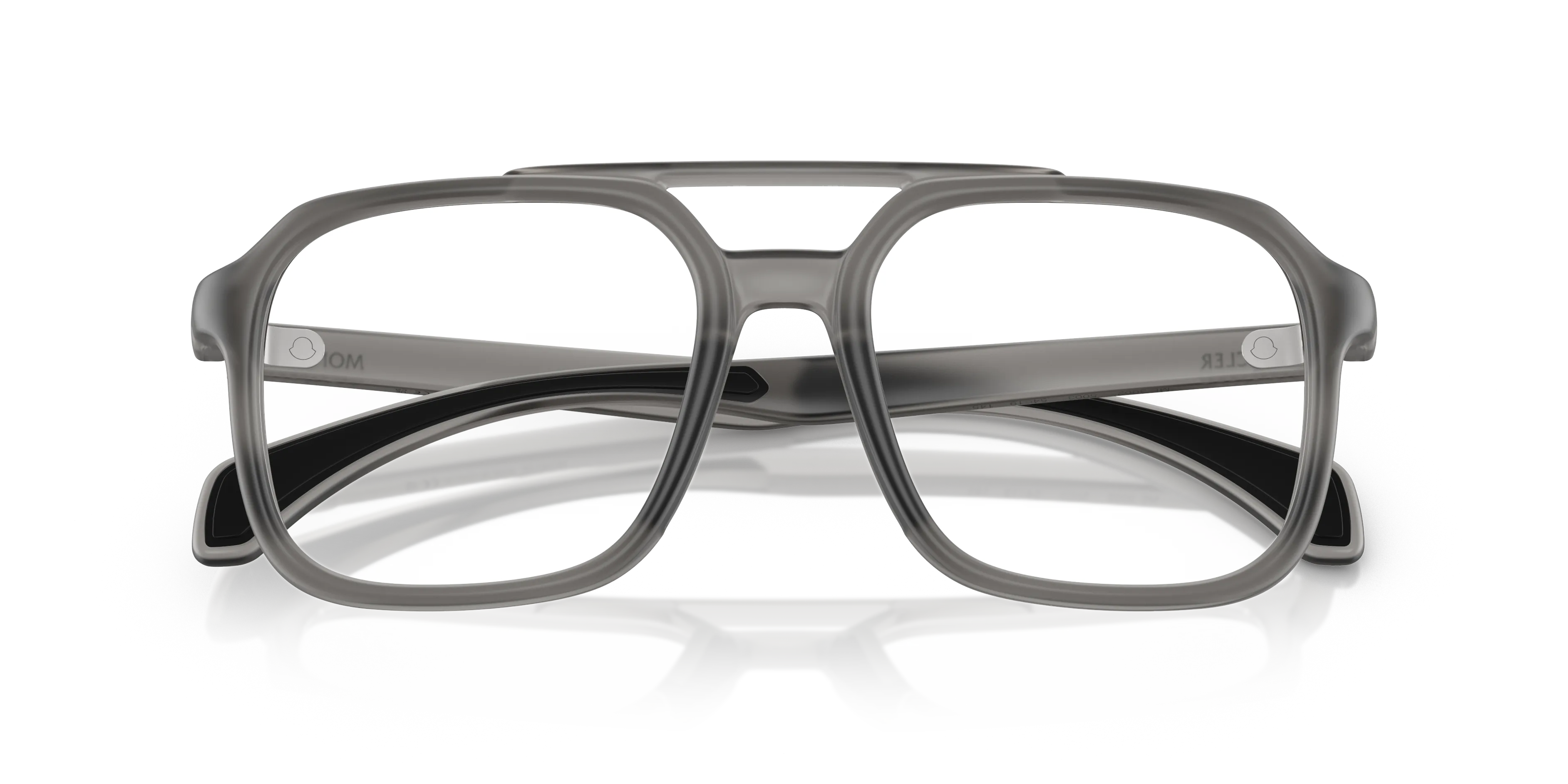 Moncler ME3002 5003 Montature da vista Iniettato Grigio Trasparente Squadrata Normale - immagine 2