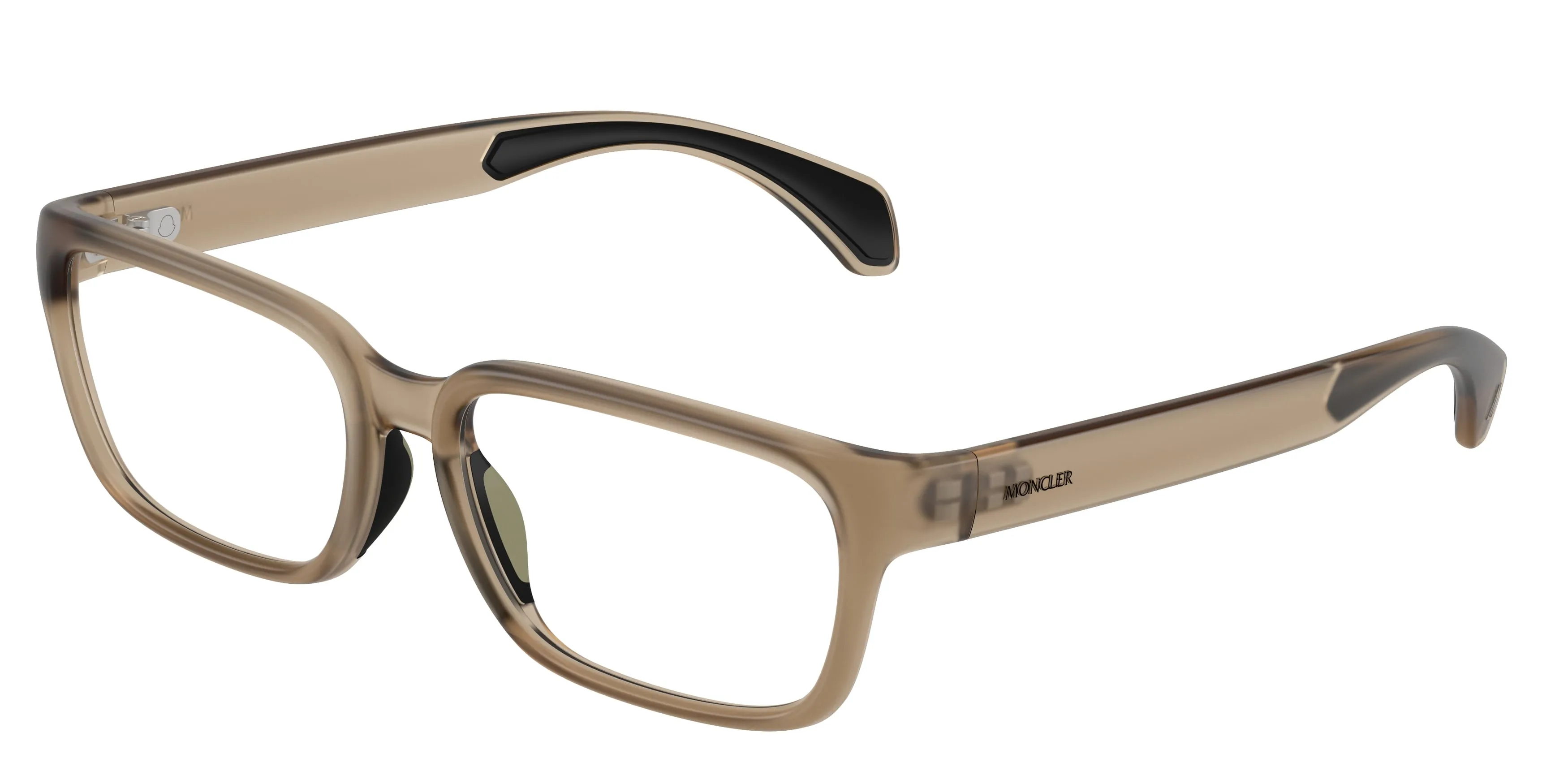 Moncler ME3001 5010 Montature da vista Iniettato Verde Trasparente Squadrata Normale - immagine 1