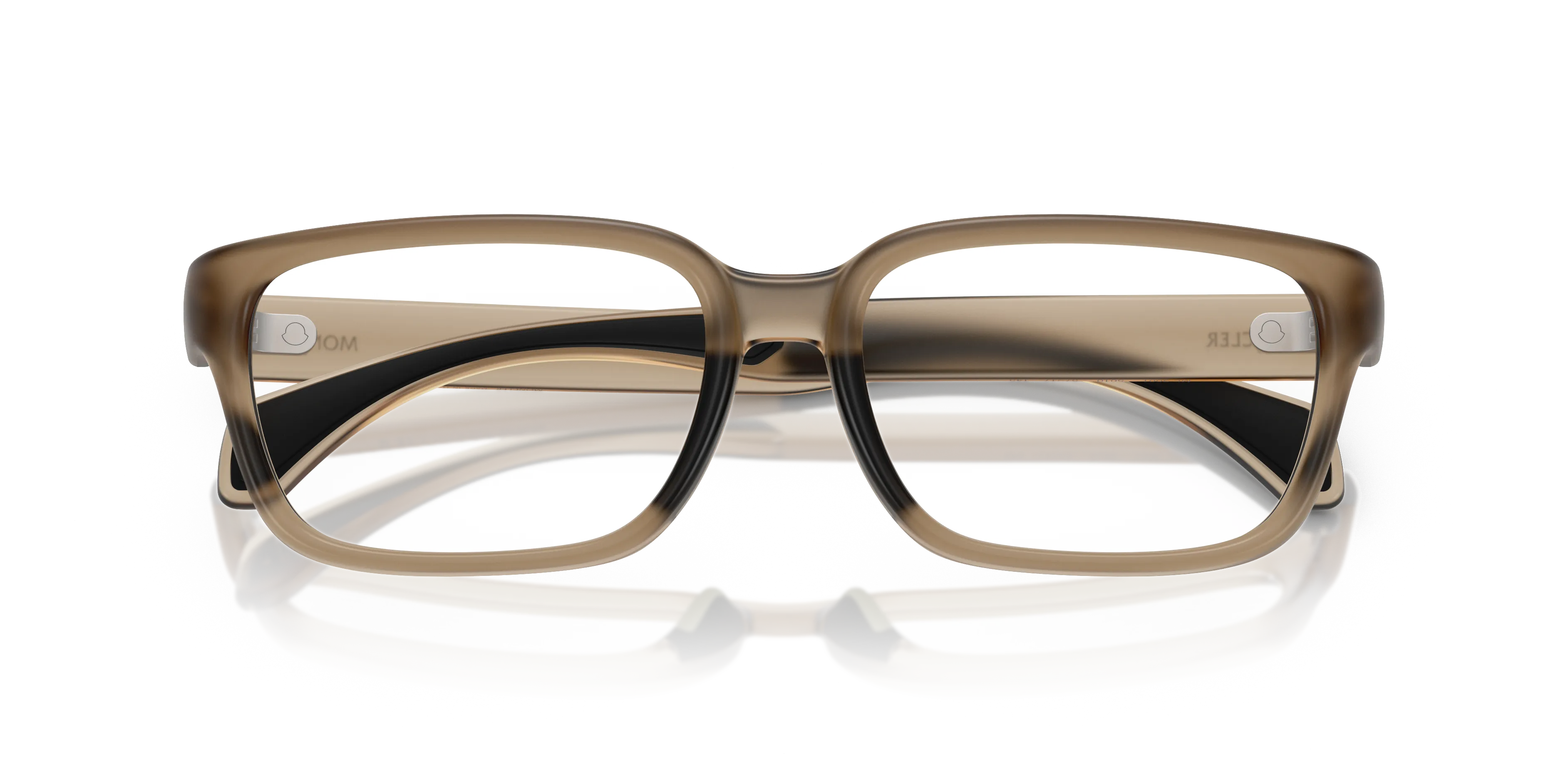 Moncler ME3001 5010 Montature da vista Iniettato Verde Trasparente Squadrata Normale - immagine 2