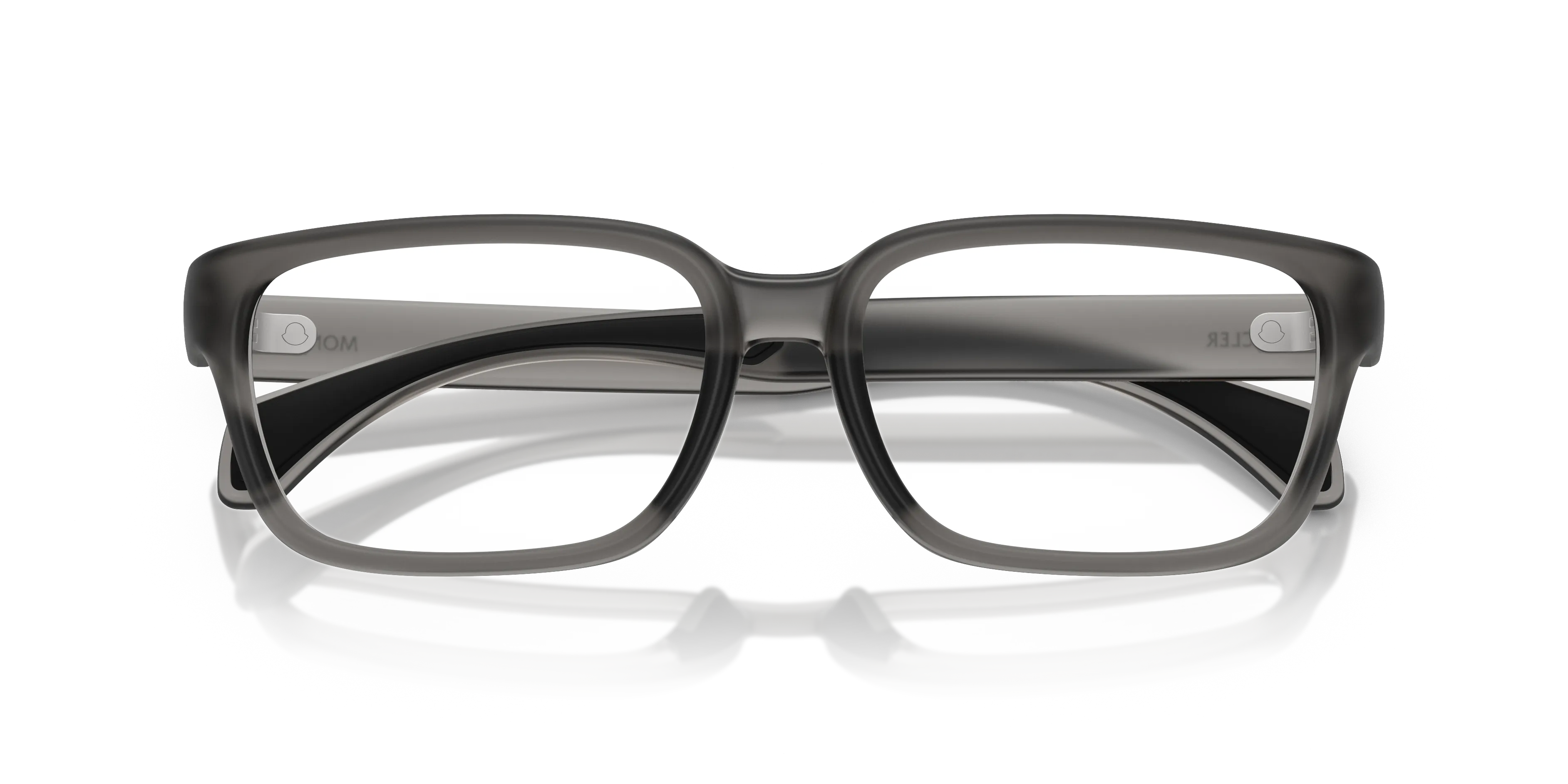 Moncler ME3001 5003 Montature da vista Iniettato Grigio Trasparente Squadrata Normale - immagine 2