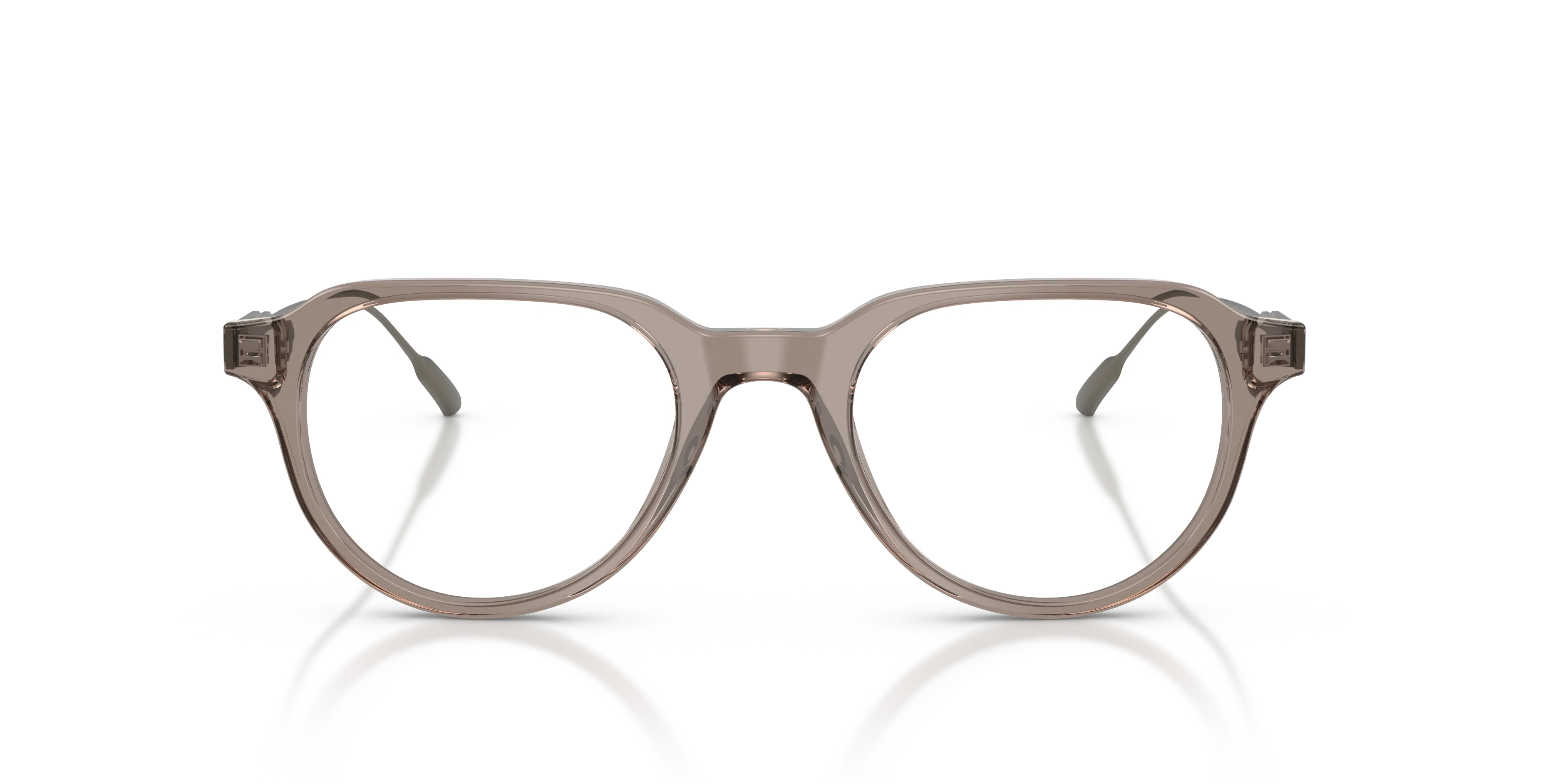 Moncler ME2031 3009 Montature da vista Acetato Grigio Trasparente Rotonda Normale - immagine 3