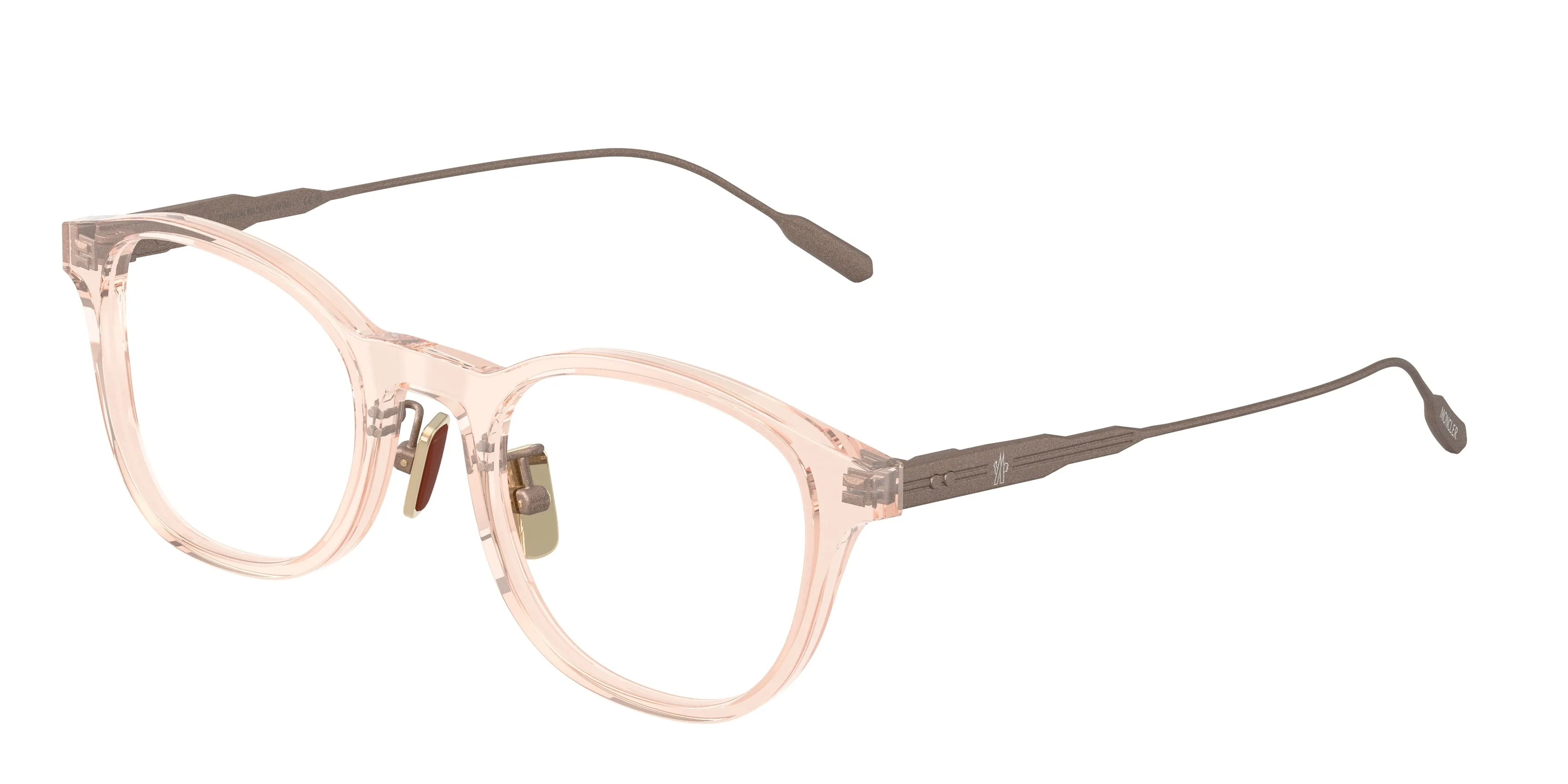 Moncler ME2030D 3040 Montature da vista Acetato Rosa Trasparente Pantos Normale - immagine 1