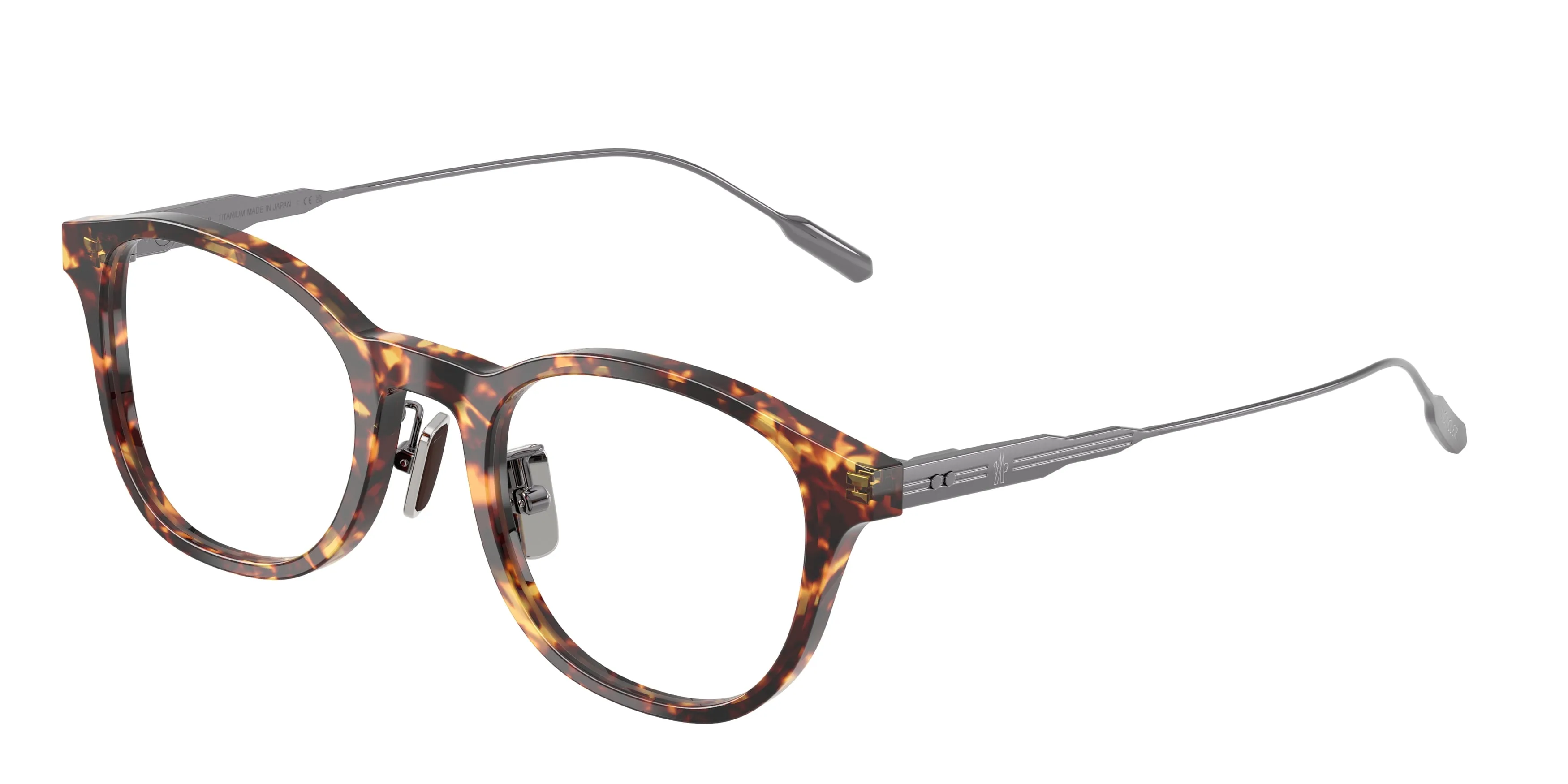 Moncler ME2030D 3038 Montature da vista Acetato Tartaruga Trasparente Pantos Normale - immagine 1