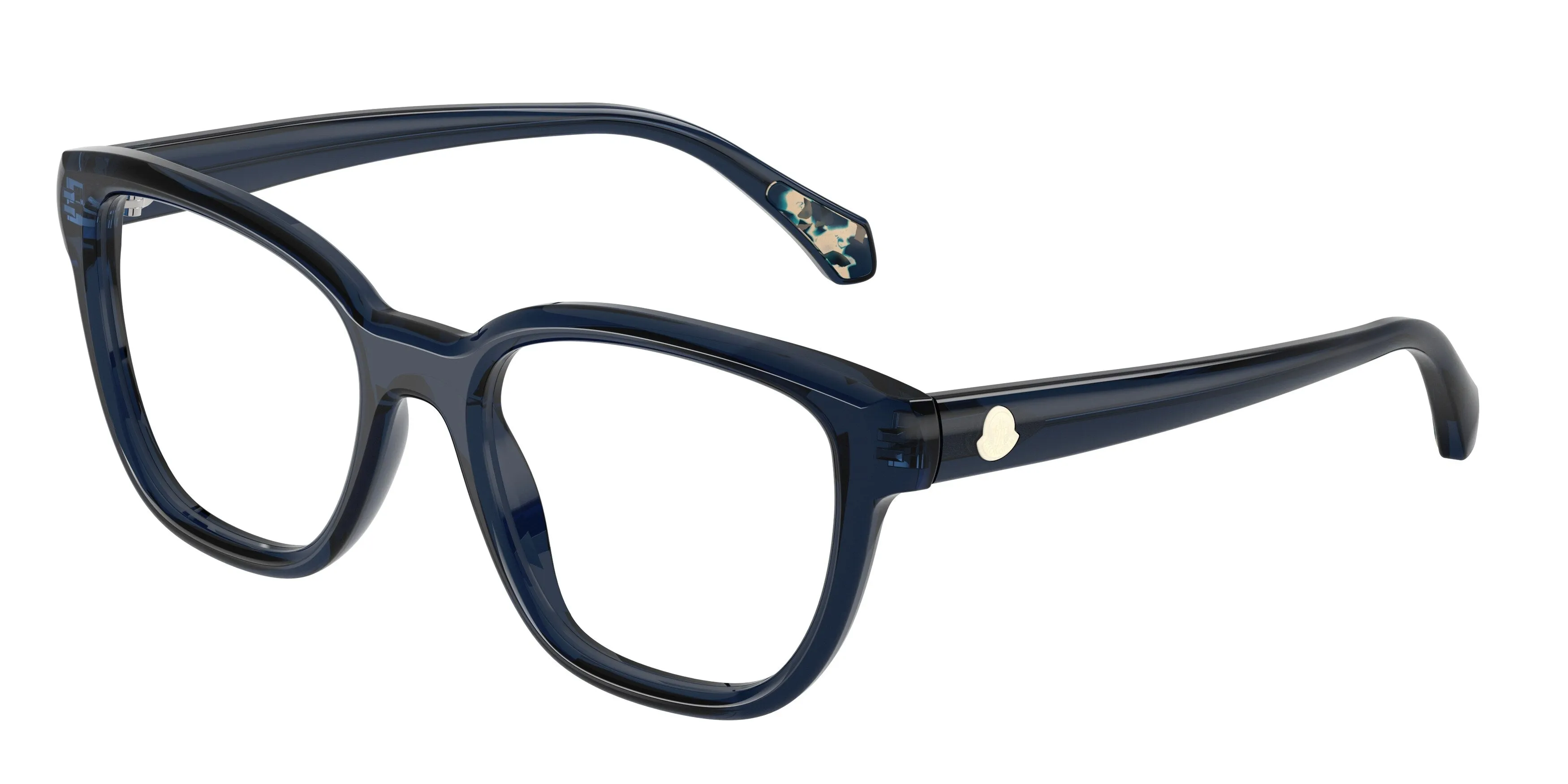 Moncler ME2028 3047 Montature da vista Acetato Blu Trasparente Pillow Normale - immagine 1