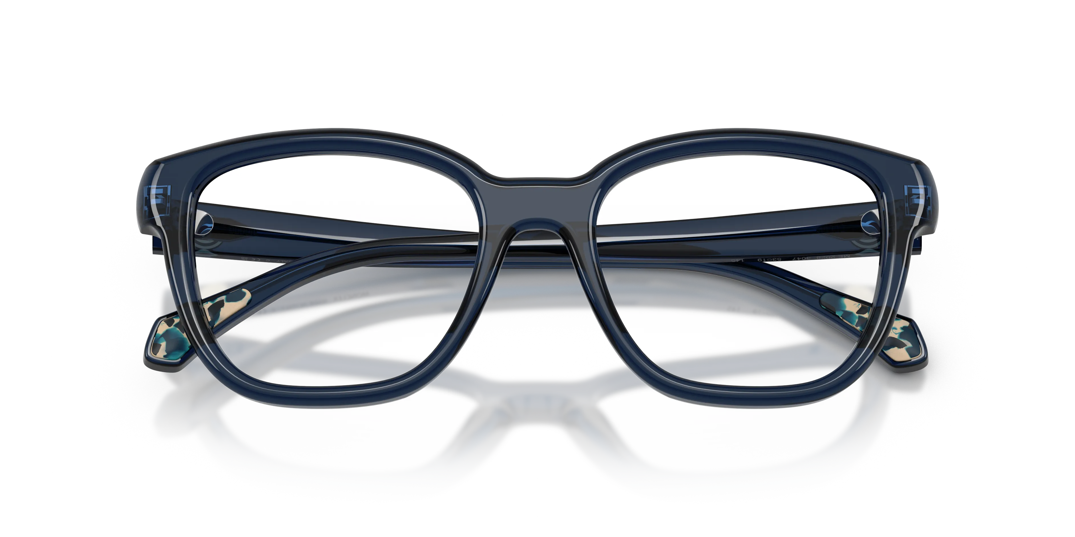 Moncler ME2028 3047 Montature da vista Acetato Blu Trasparente Pillow Normale - immagine 2