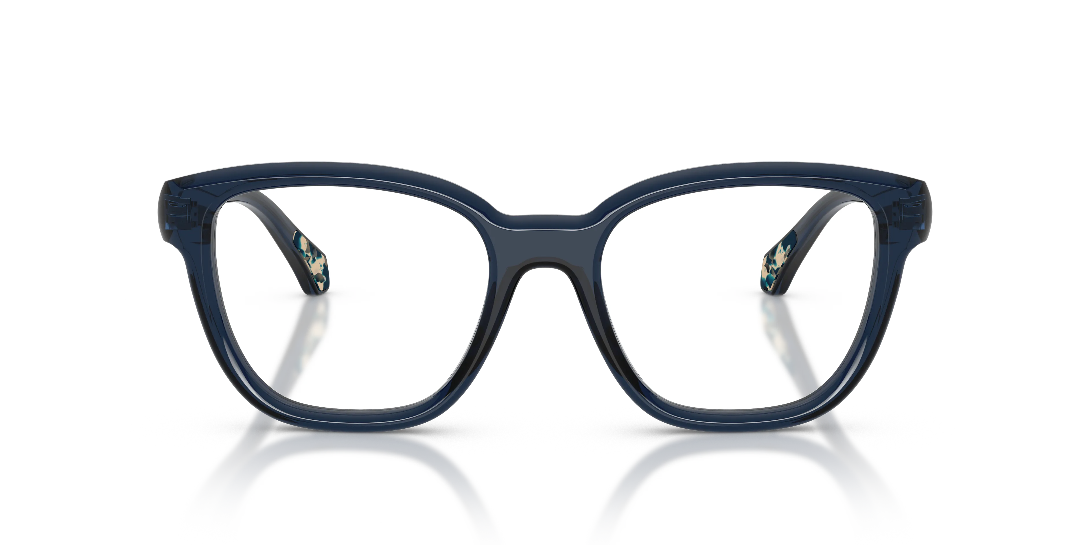 Moncler ME2028 3047 Montature da vista Acetato Blu Trasparente Pillow Normale - immagine 3