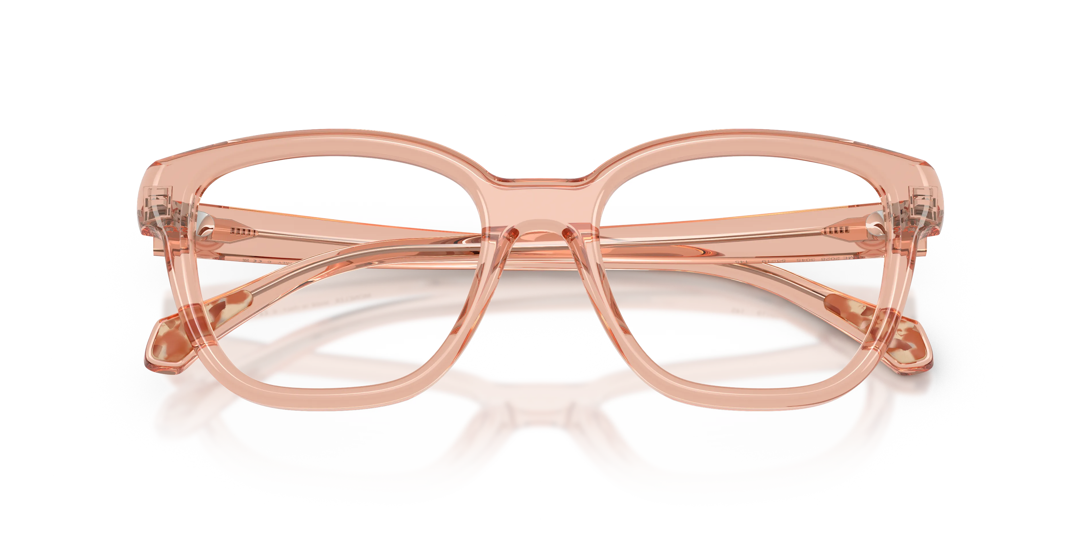 Moncler ME2028 3045 Montature da vista Acetato Rosa Trasparente Pillow Normale - immagine 2