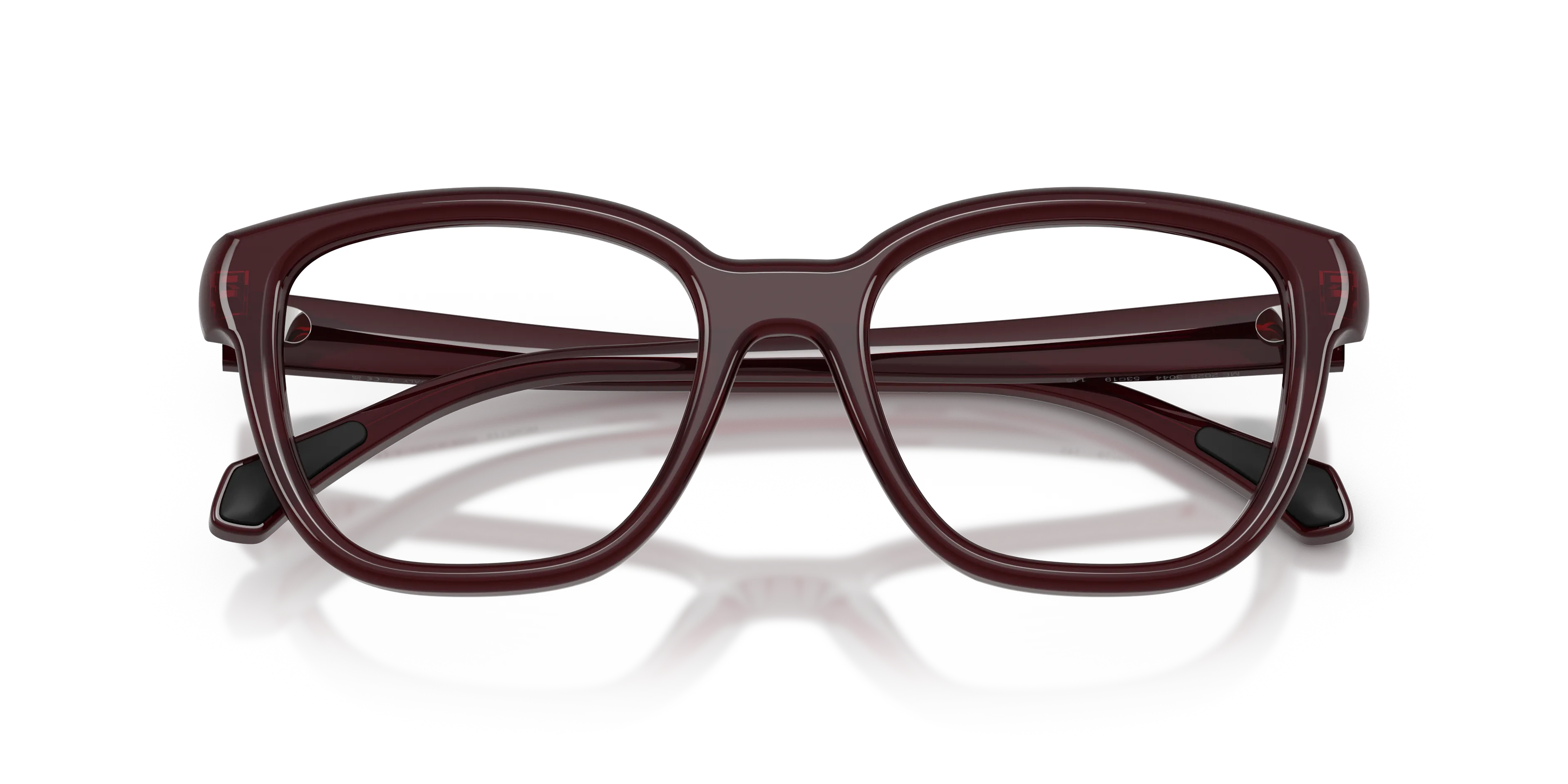 Moncler ME2028 3044 Montature da vista Acetato Rosso Trasparente Pillow Normale - immagine 2