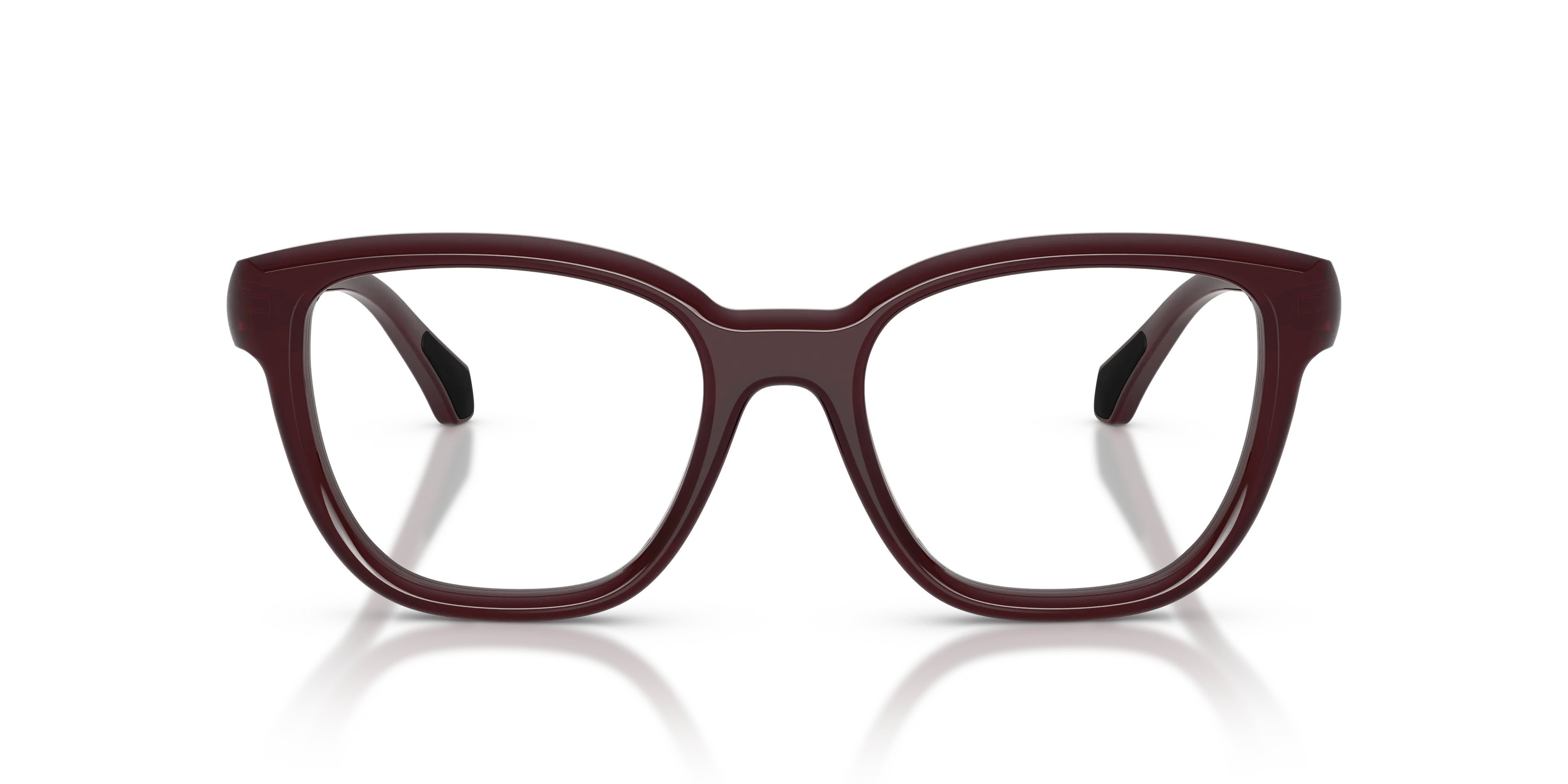 Moncler ME2028 3044 Montature da vista Acetato Rosso Trasparente Pillow Normale - immagine 3