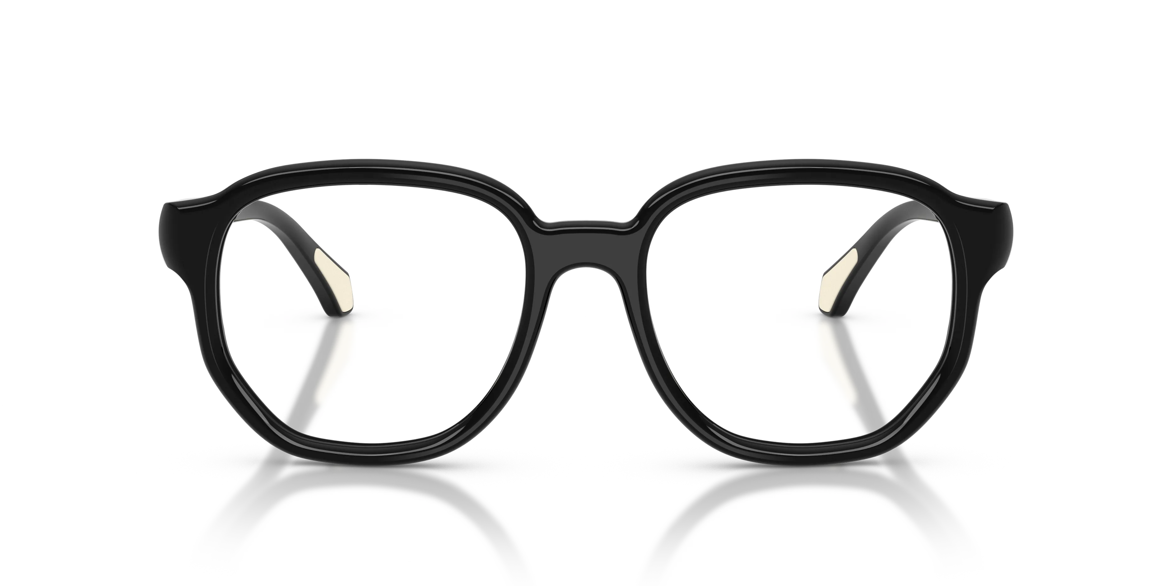 Moncler ME2027 3001 Montature da vista Acetato Nero Trasparente Pillow Normale - immagine 3