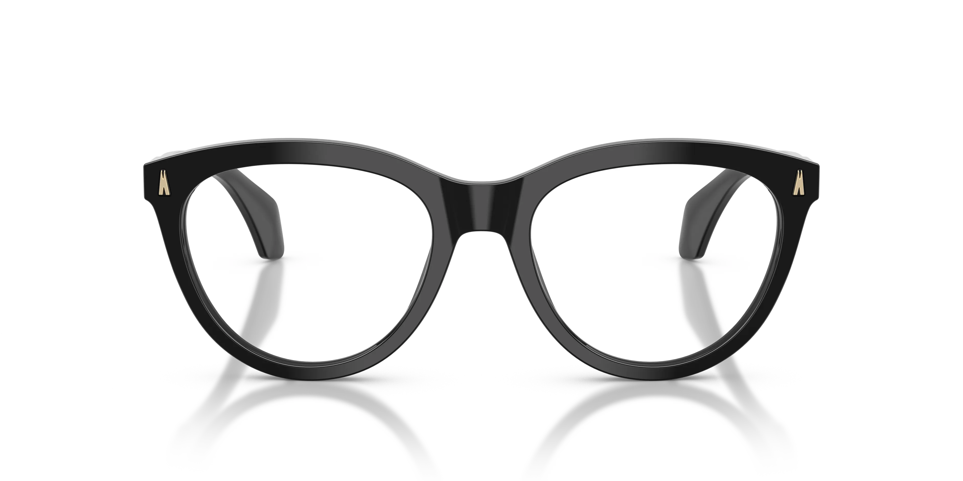 Moncler ME2026 3001 Montature da vista Acetato Nero Trasparente Rotonda Normale - immagine 3