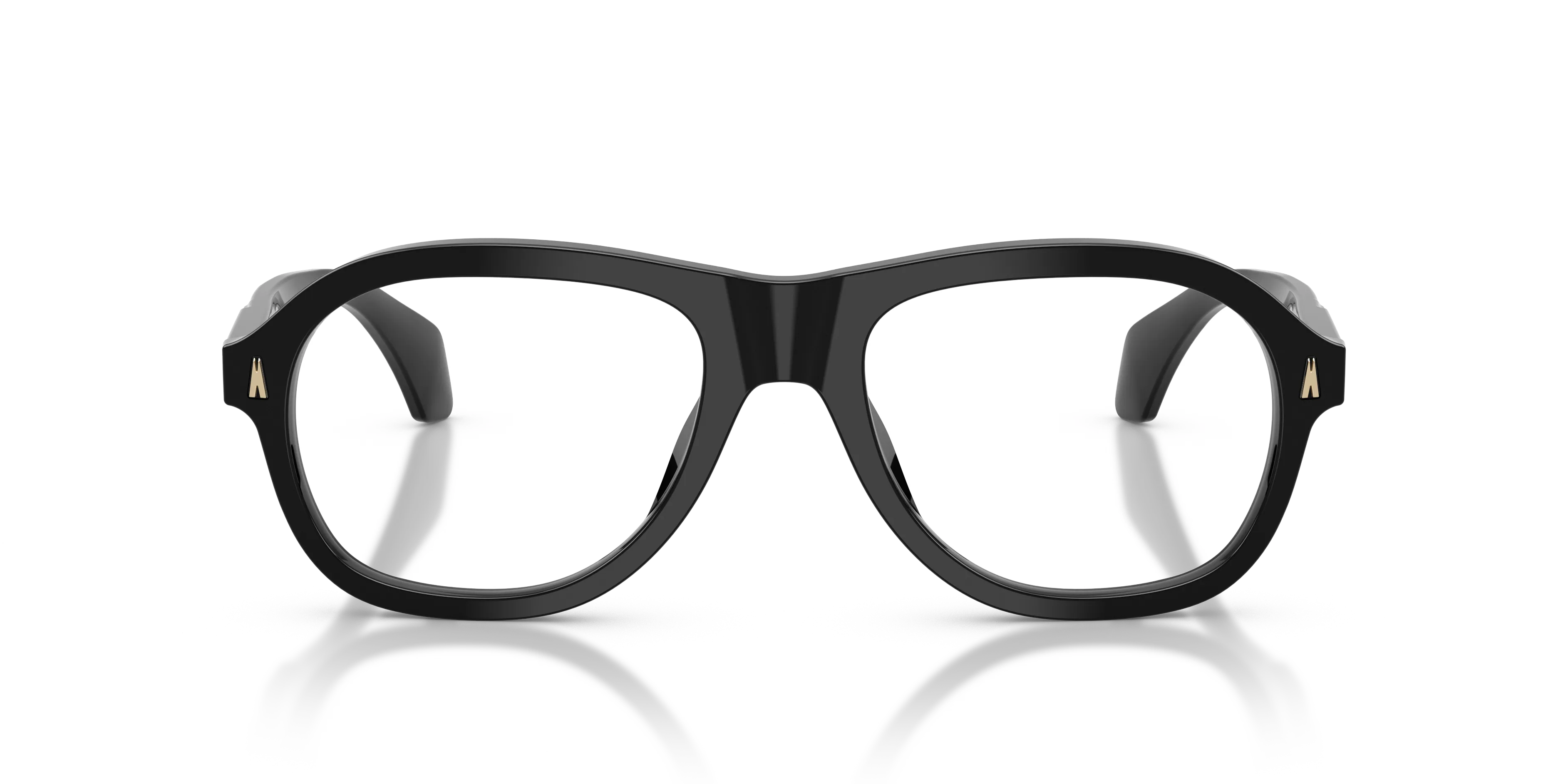Moncler ME2025U 3001 Montature da vista Acetato Nero Trasparente Pillow Normale - immagine 3