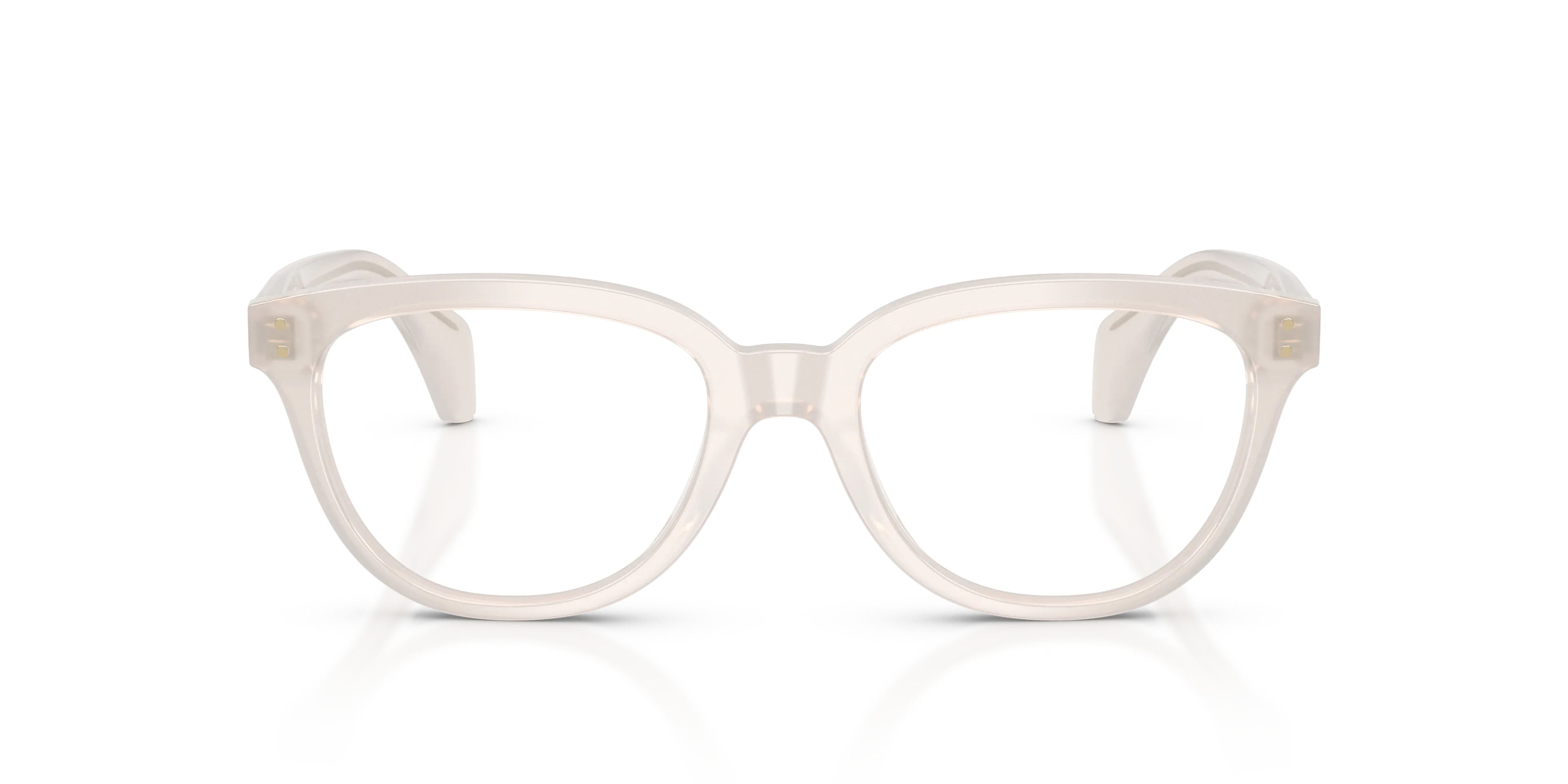 Moncler ME2024U 3030 Montature da vista Acetato Bianco Trasparente Pillow Normale - immagine 3