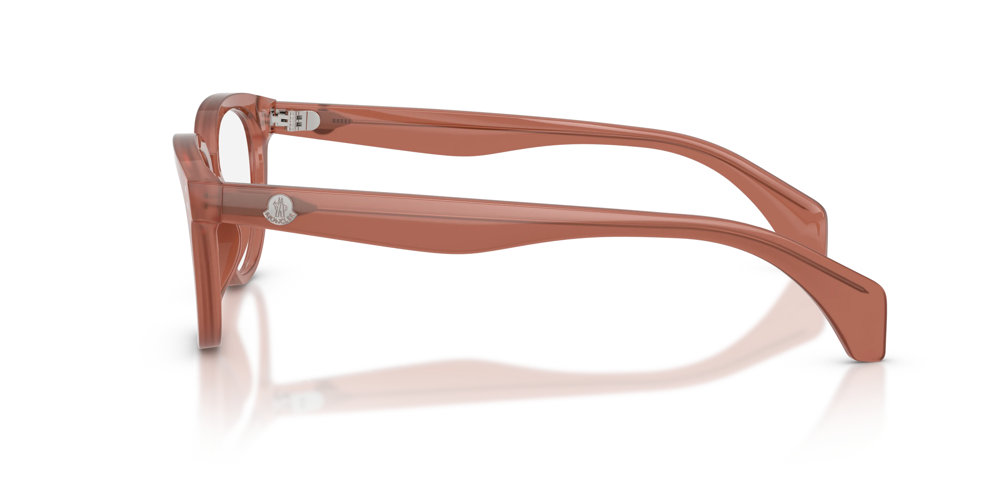 Moncler ME2024U 3026 Montature da vista Acetato Rosa Trasparente Pillow Normale - immagine 4