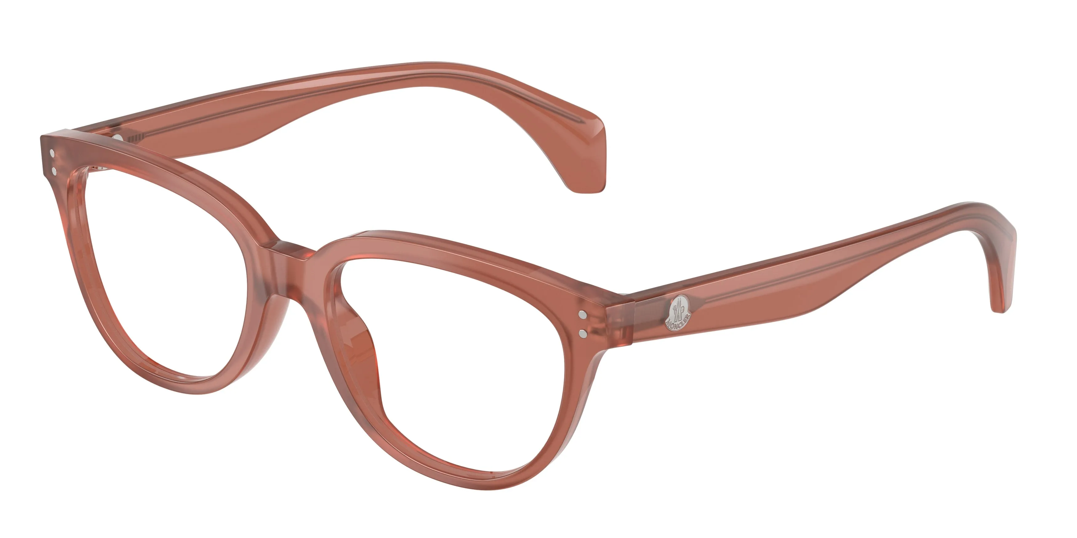 Moncler ME2024U 3026 Montature da vista Acetato Rosa Trasparente Pillow Normale - immagine 1