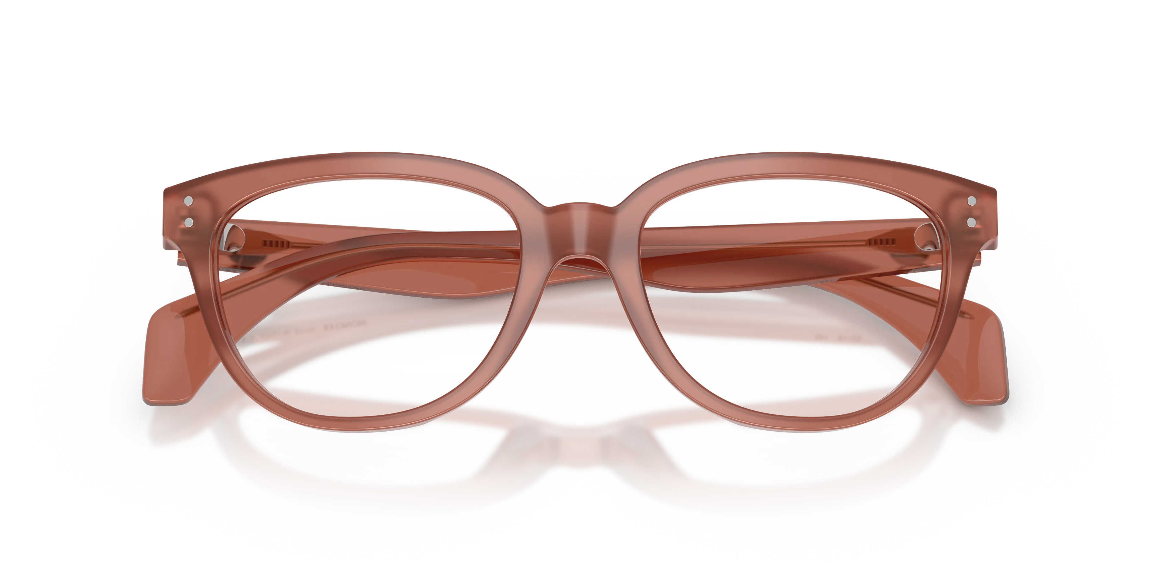 Moncler ME2024U 3026 Montature da vista Acetato Rosa Trasparente Pillow Normale - immagine 2