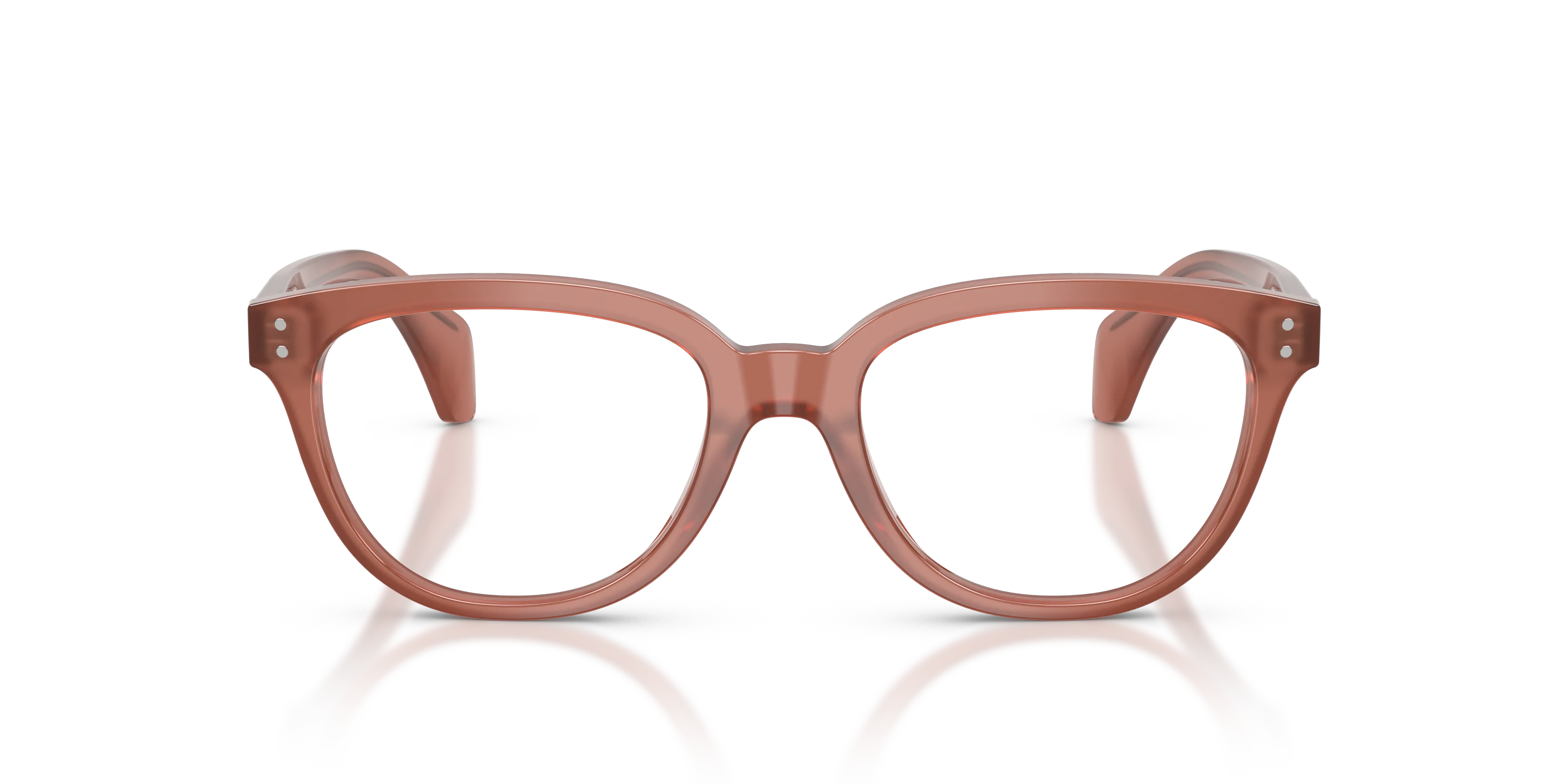 Moncler ME2024U 3026 Montature da vista Acetato Rosa Trasparente Pillow Normale - immagine 3