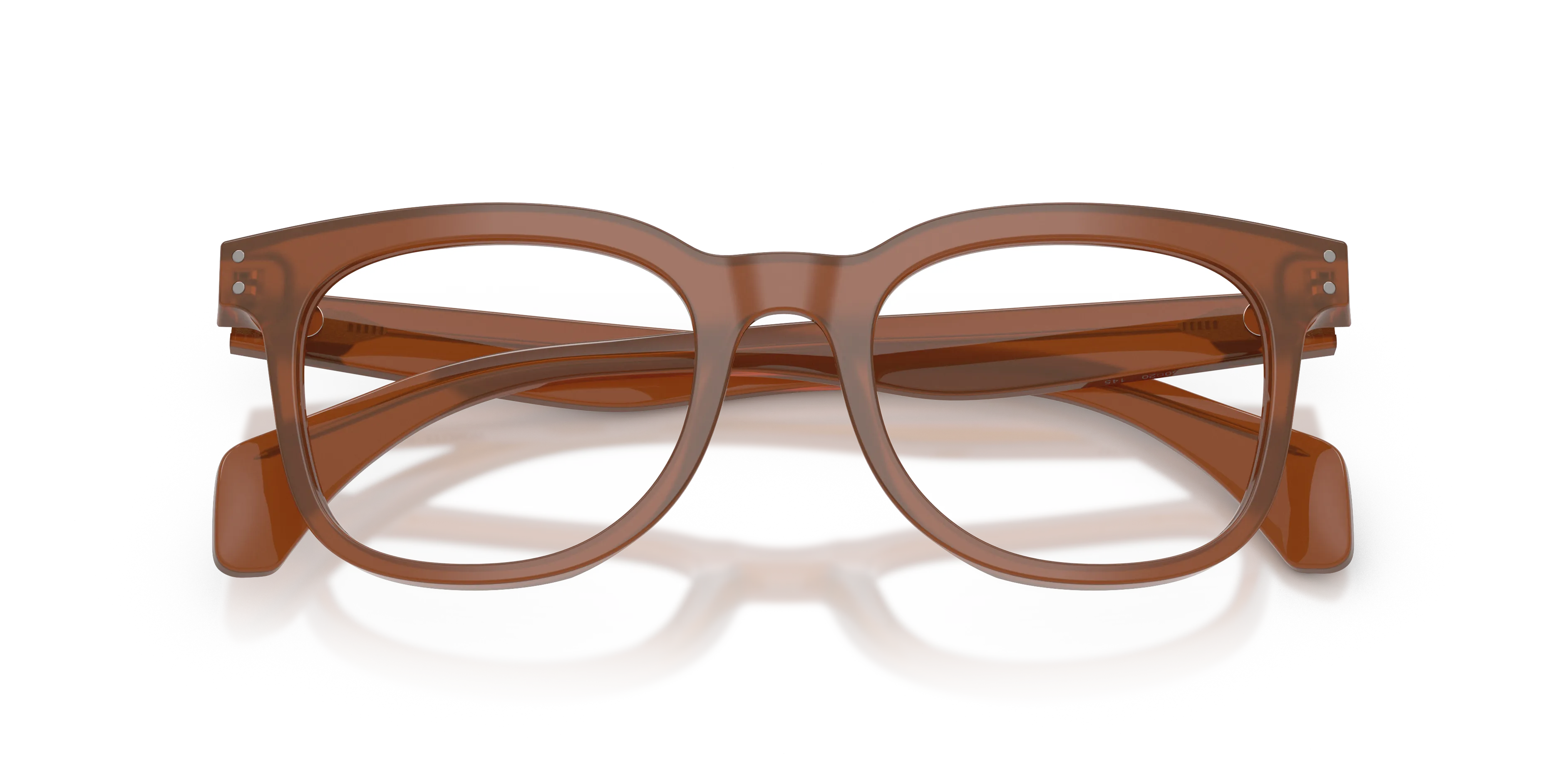 Moncler ME2023 3029 Montature da vista Acetato Marrone Trasparente Pantos Normale - immagine 2
