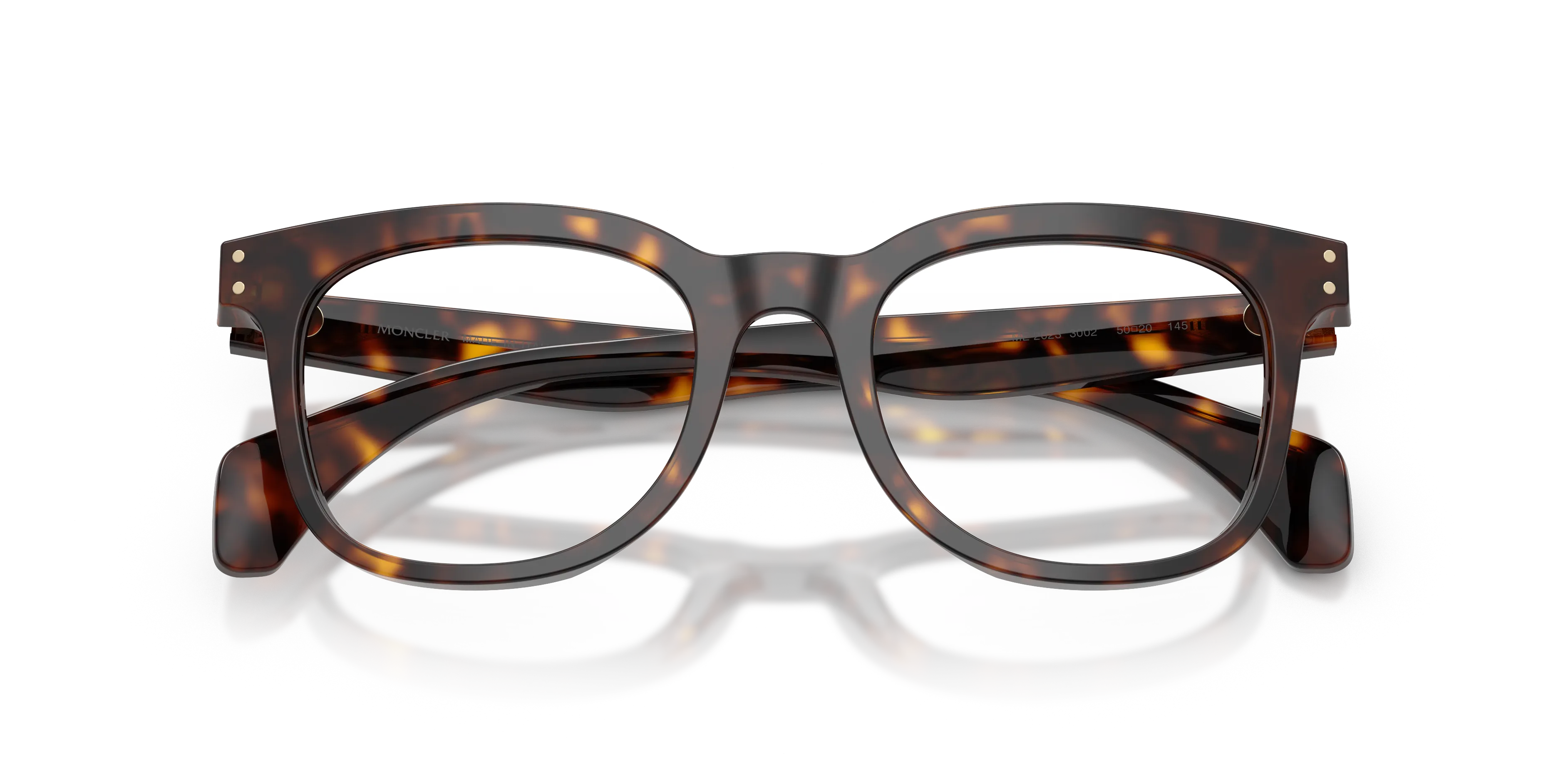 Moncler ME2023 3002 Montature da vista Acetato Tartaruga Trasparente Pantos Normale - immagine 2