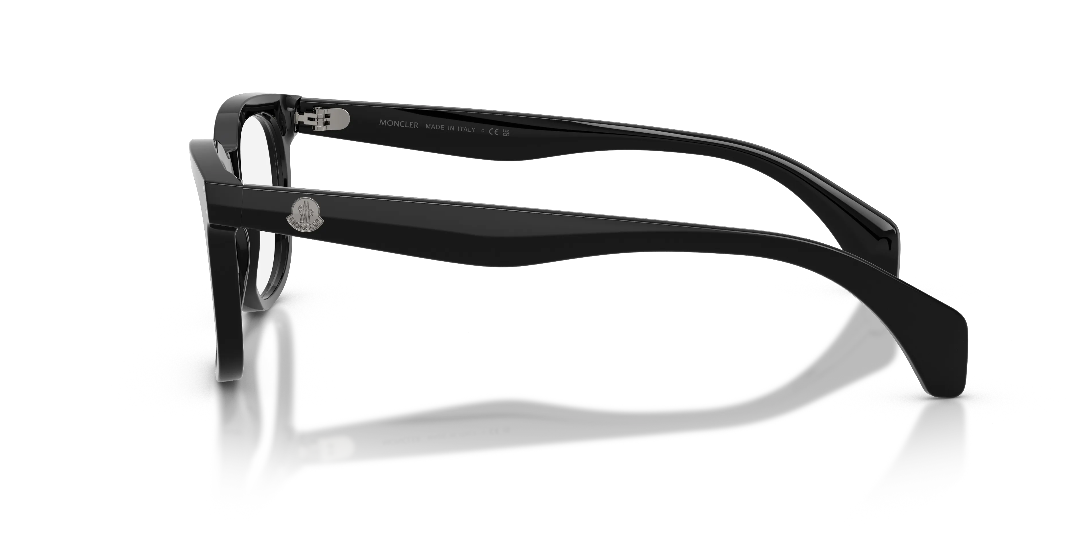 Moncler ME2023 3001 Montature da vista Acetato Nero Trasparente Pantos Normale - immagine 4
