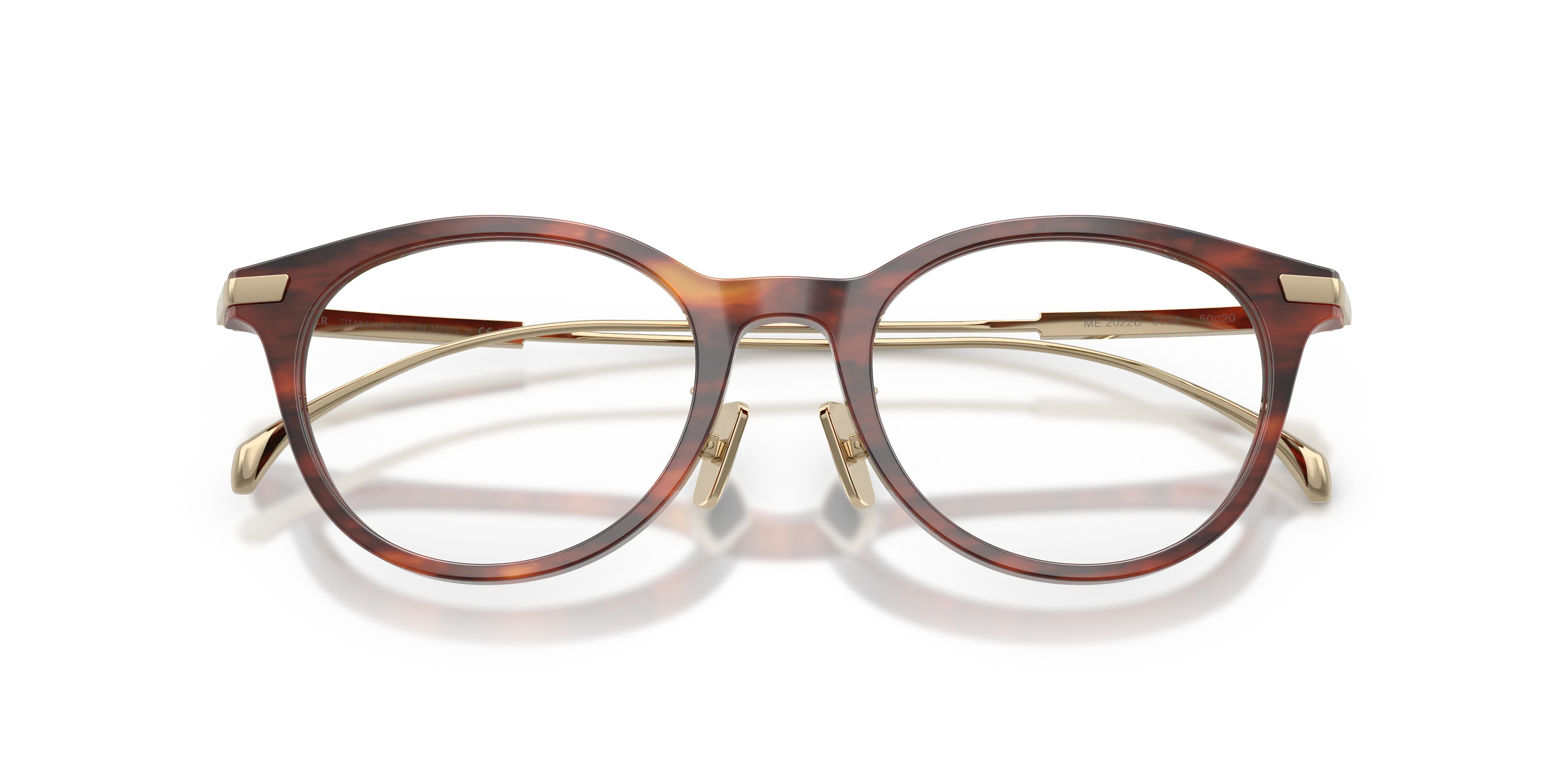 Moncler ME2022D 3034 Montature da vista Acetato Tartaruga Trasparente Rotonda Normale - immagine 2