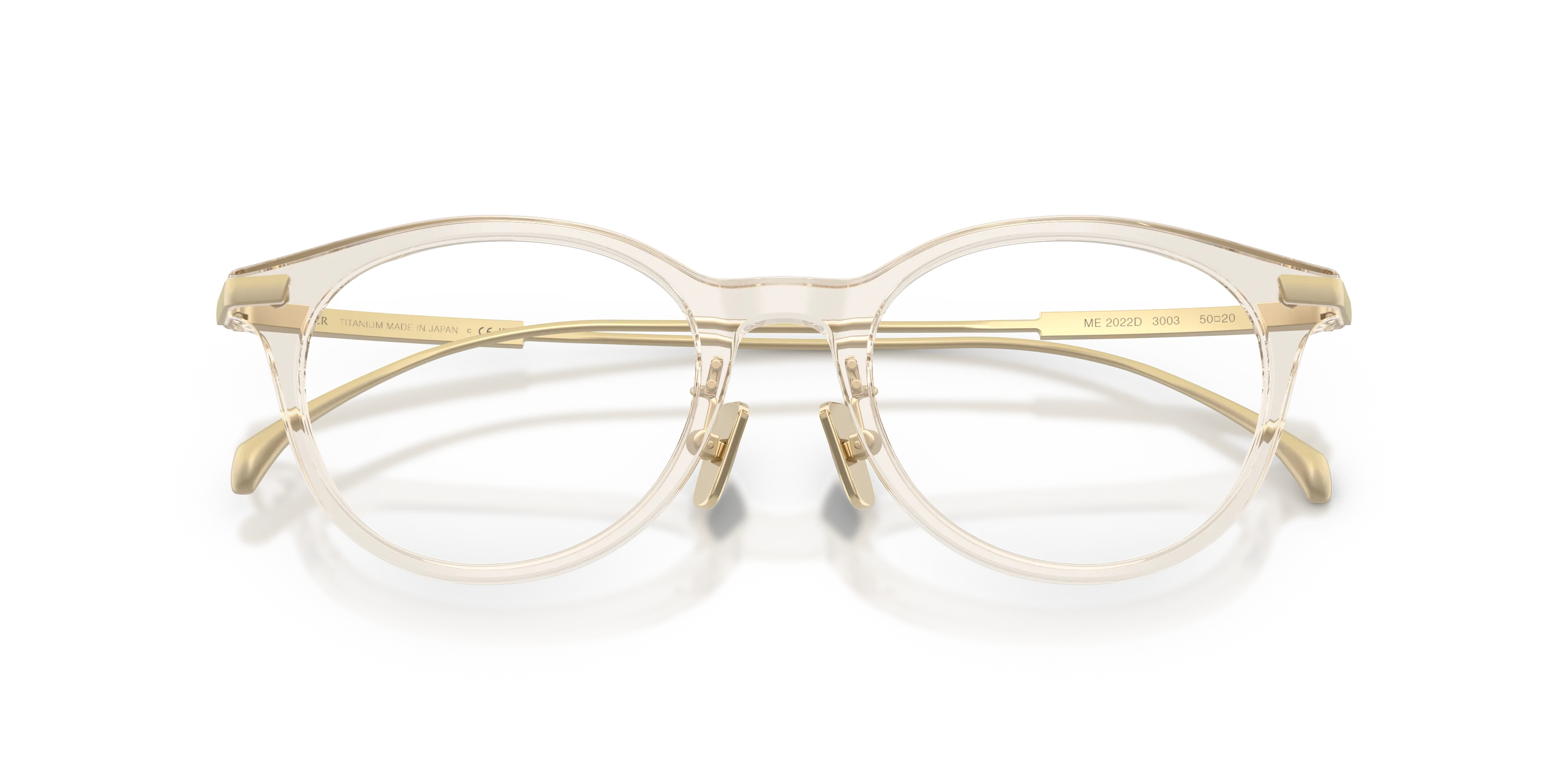 Moncler ME2022D 3003 Montature da vista Acetato Marrone Trasparente Rotonda Normale - immagine 2