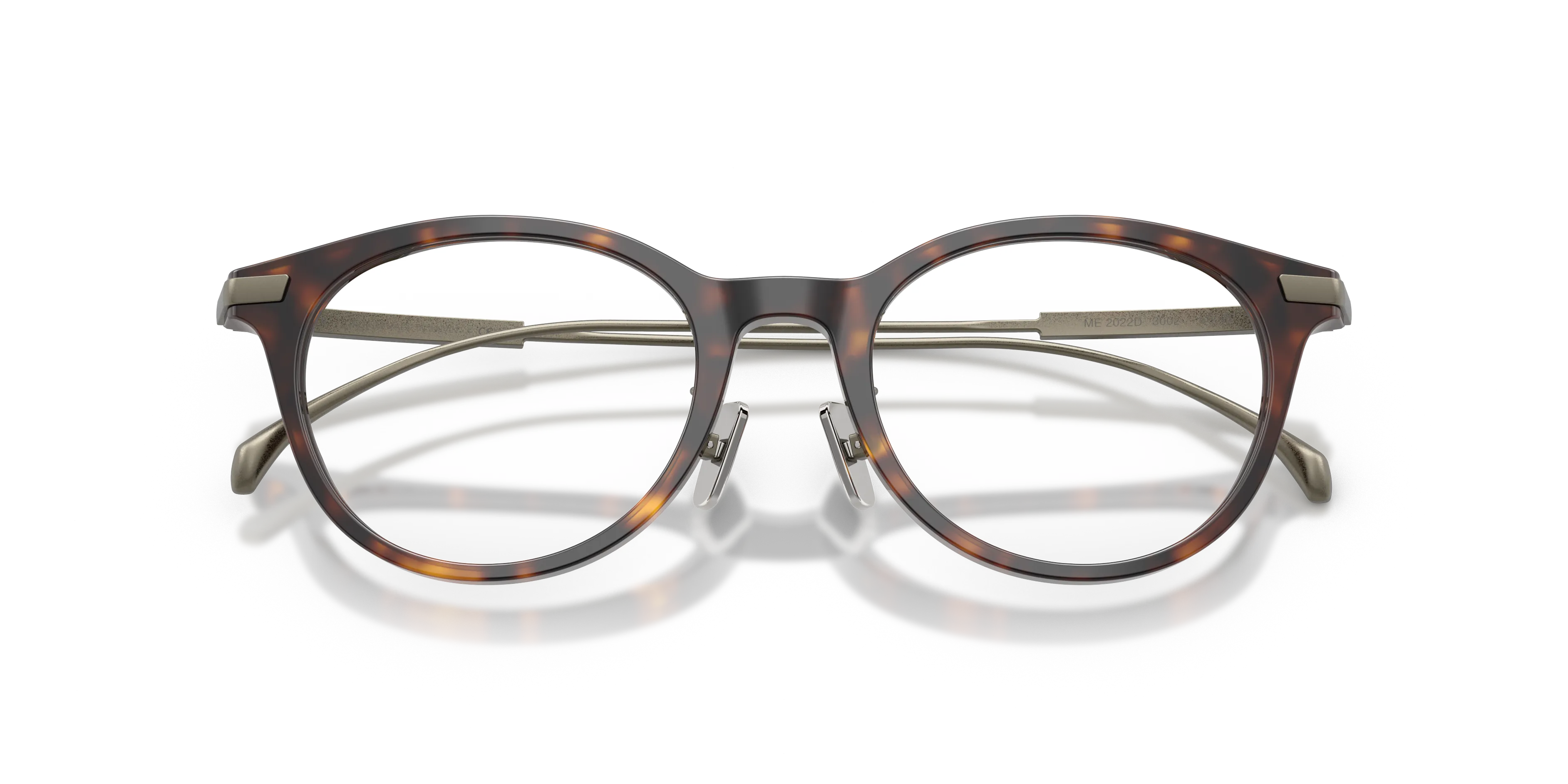 Moncler ME2022D 3002 Montature da vista Acetato Tartaruga Trasparente Rotonda Normale - immagine 2