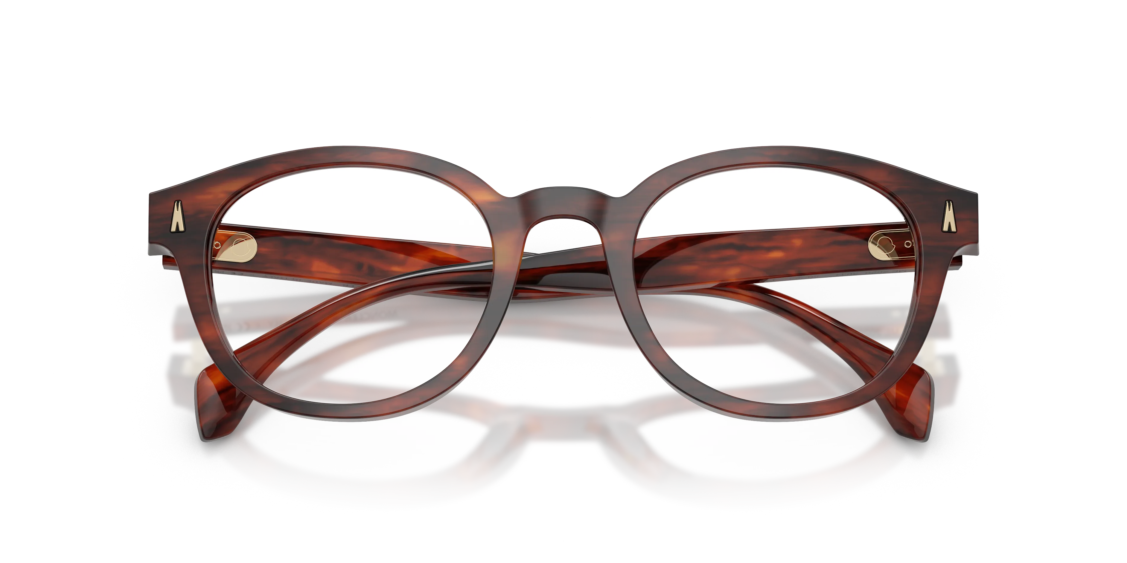 Moncler ME2020 3034 Montature da vista Acetato Tartaruga Trasparente Rotonda Normale - immagine 2