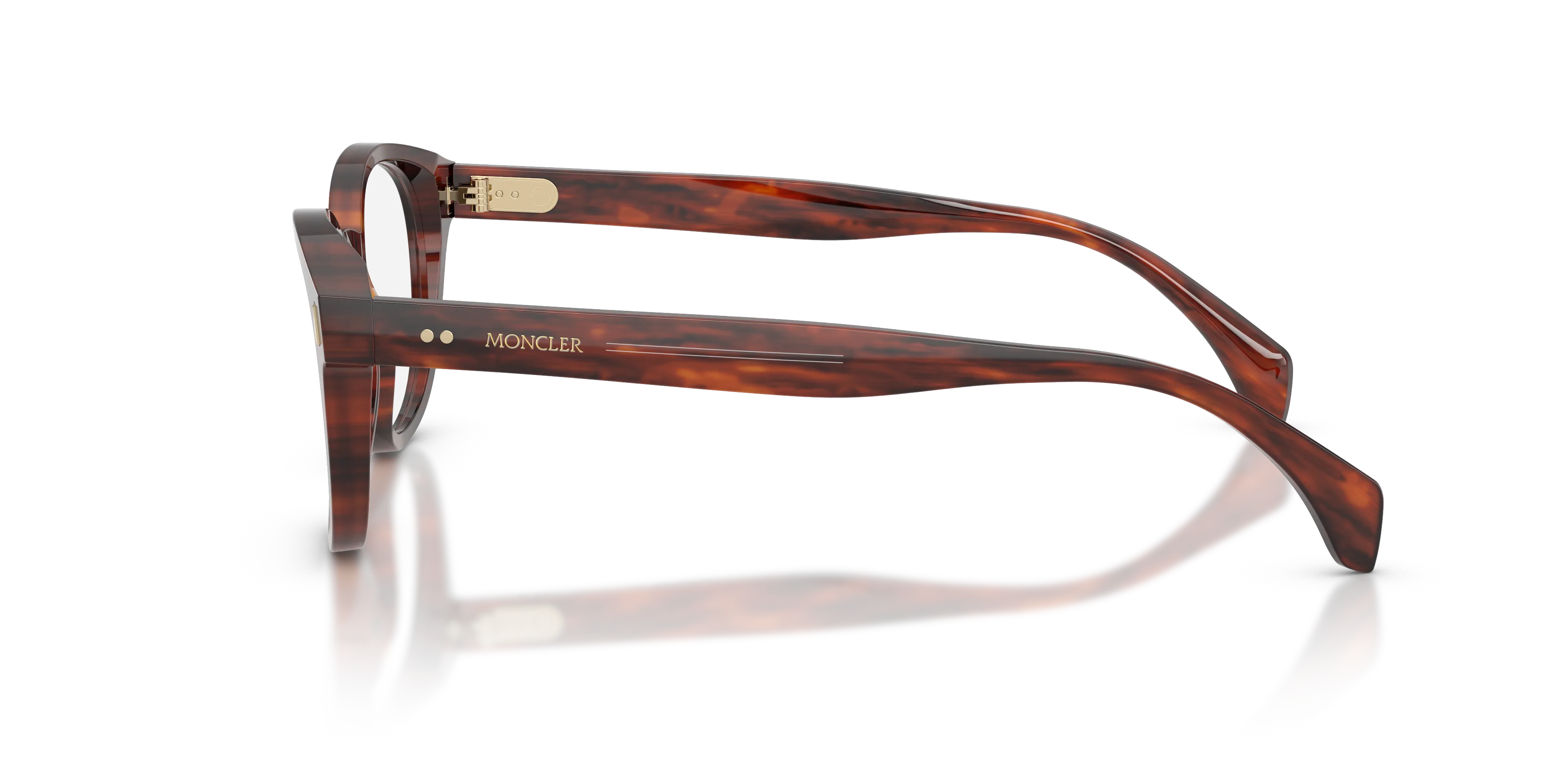 Moncler ME2020 3034 Montature da vista Acetato Tartaruga Trasparente Rotonda Normale - immagine 4