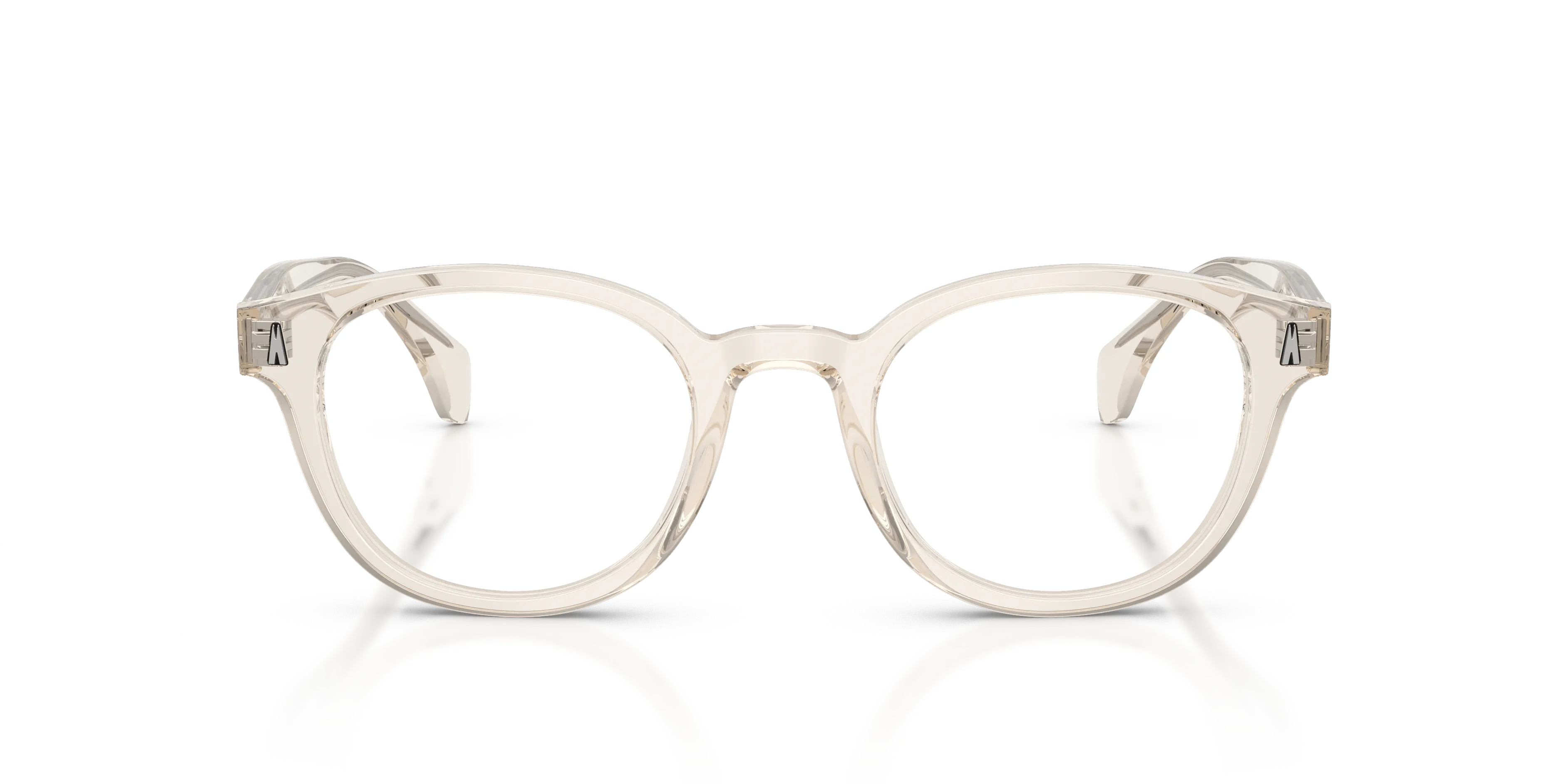 Moncler ME2020 3003 Montature da vista Acetato Marrone Trasparente Rotonda Normale - immagine 3