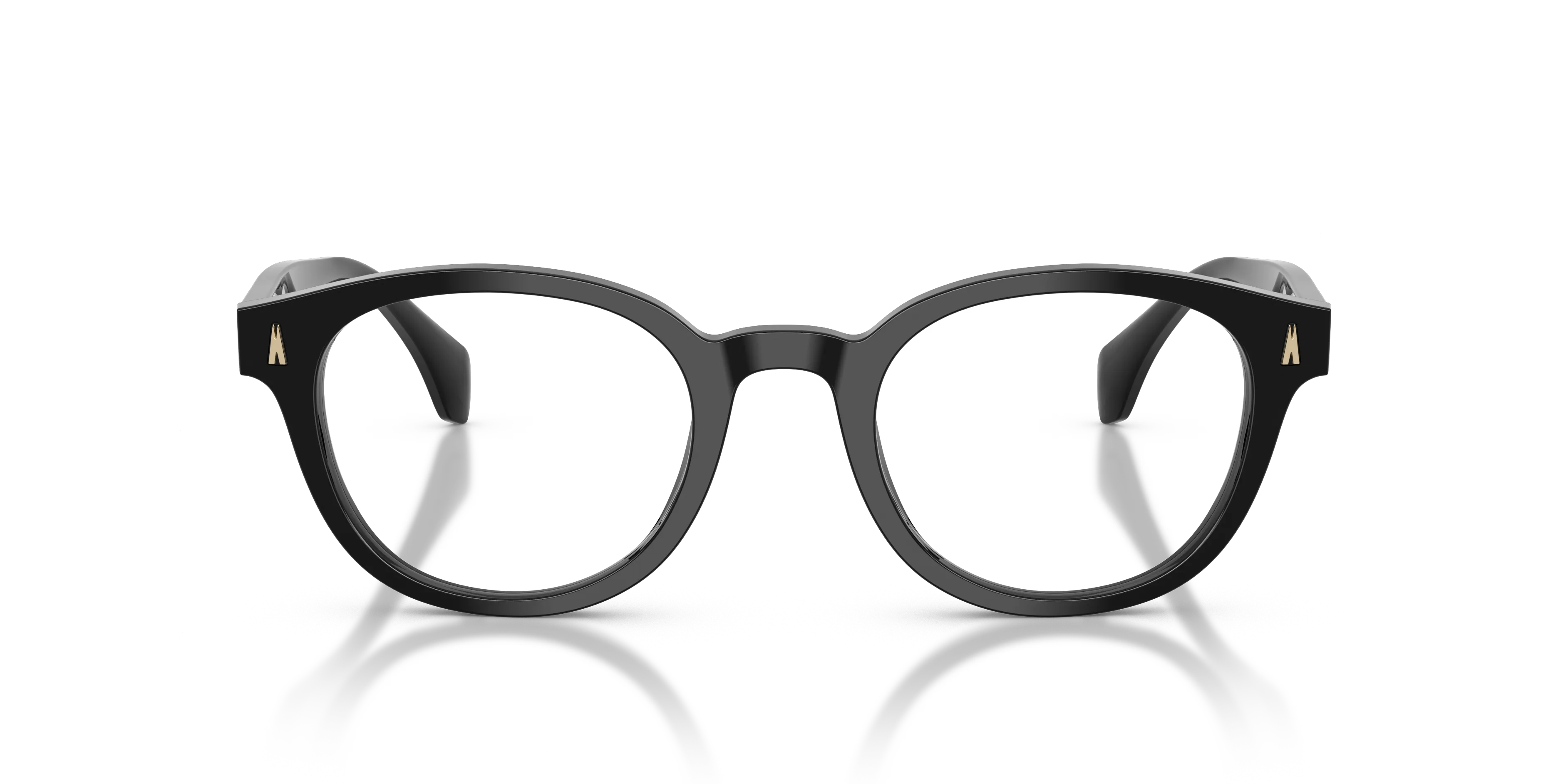 Moncler ME2020 3001 Montature da vista Acetato Nero Trasparente Rotonda Normale - immagine 3