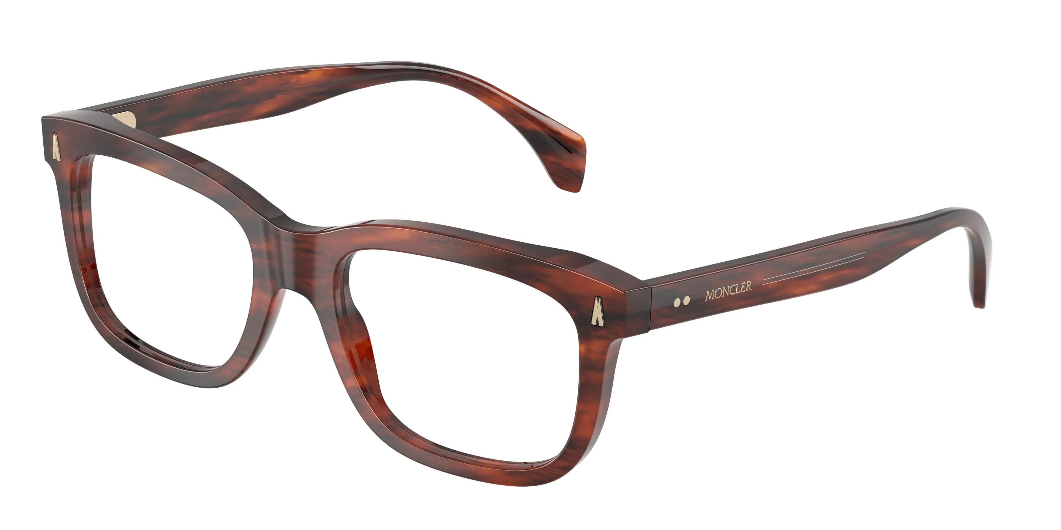 Moncler ME2019 3034 Montature da vista Acetato Tartaruga Trasparente Squadrata Normale - immagine 1
