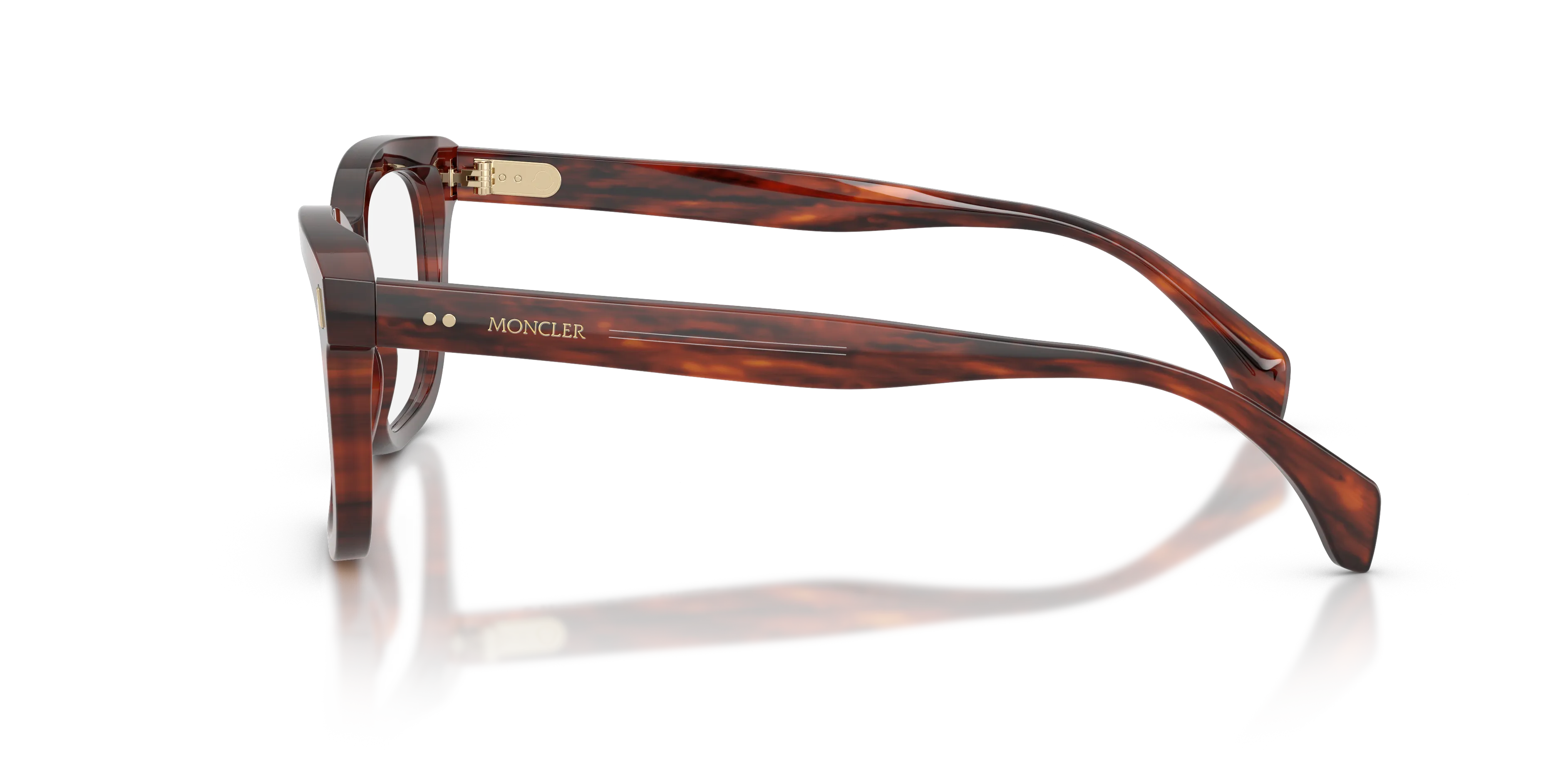 Moncler ME2019 3034 Montature da vista Acetato Tartaruga Trasparente Squadrata Normale - immagine 4