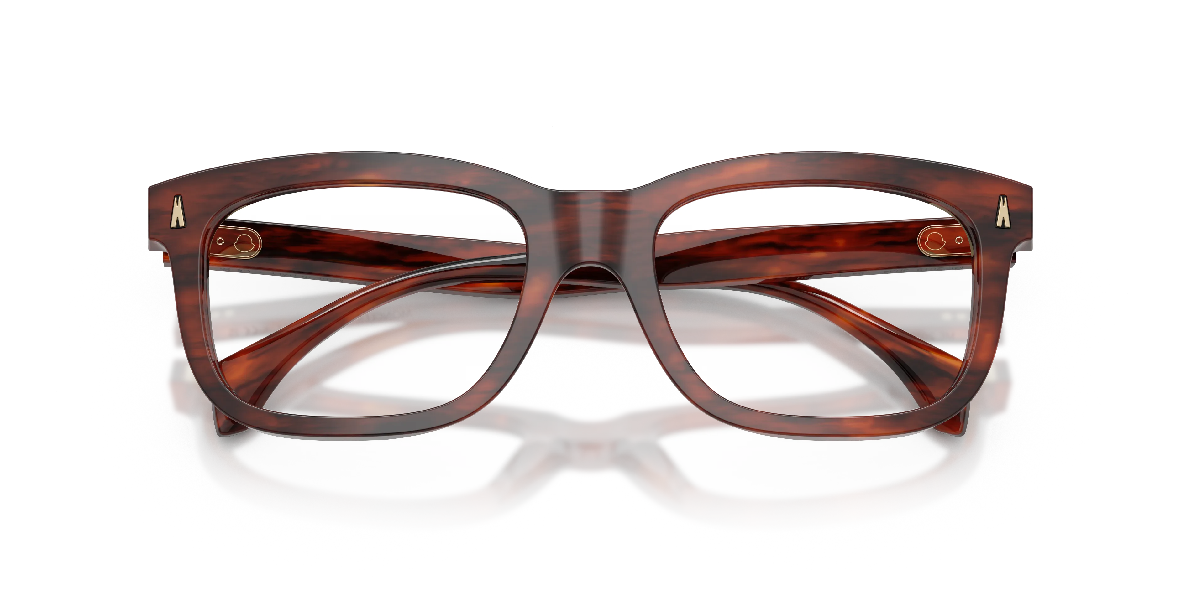Moncler ME2019 3034 Montature da vista Acetato Tartaruga Trasparente Squadrata Normale - immagine 2