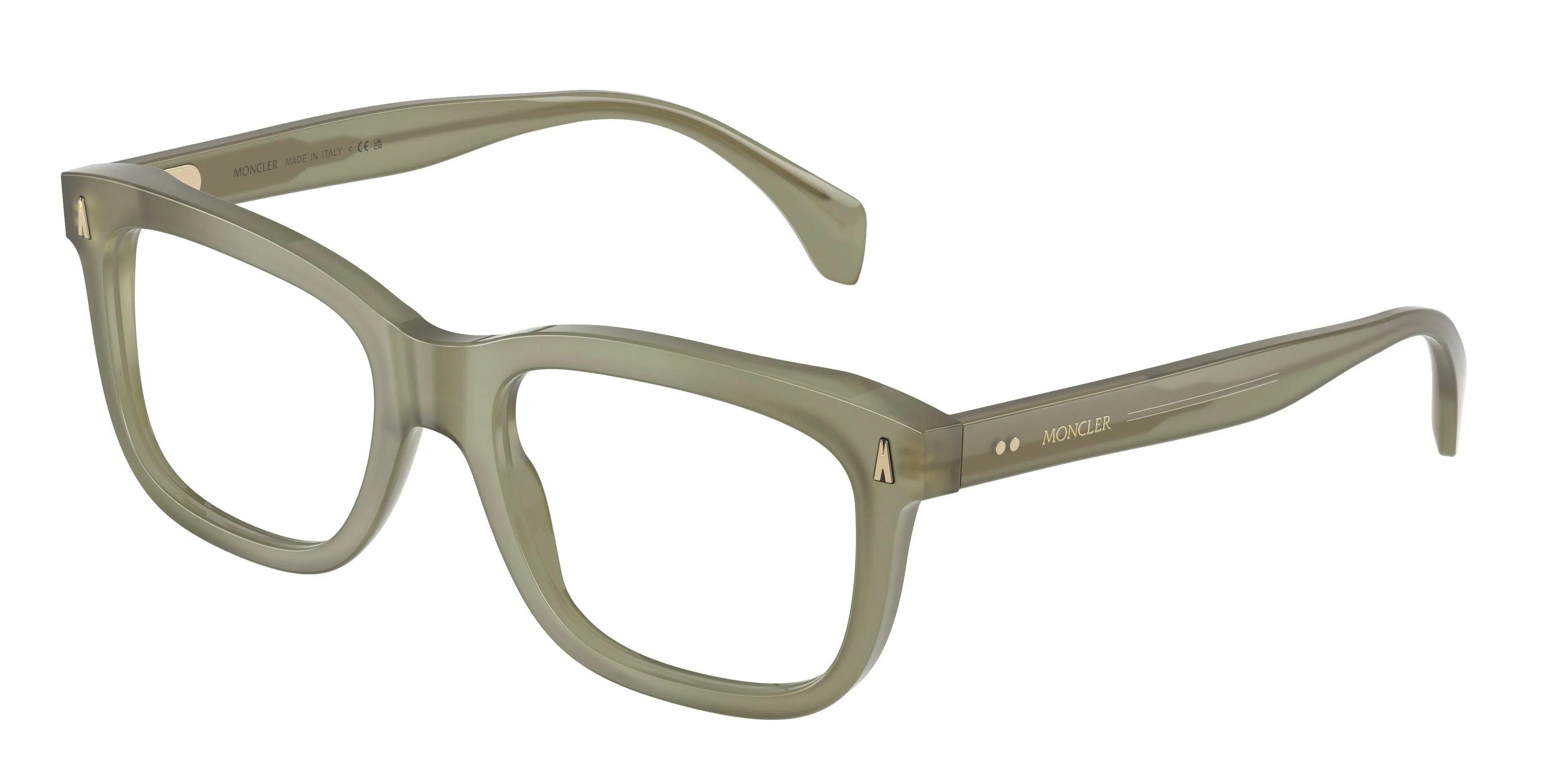 Moncler ME2019 3024 Montature da vista Acetato Verde Trasparente Squadrata Normale - immagine 1