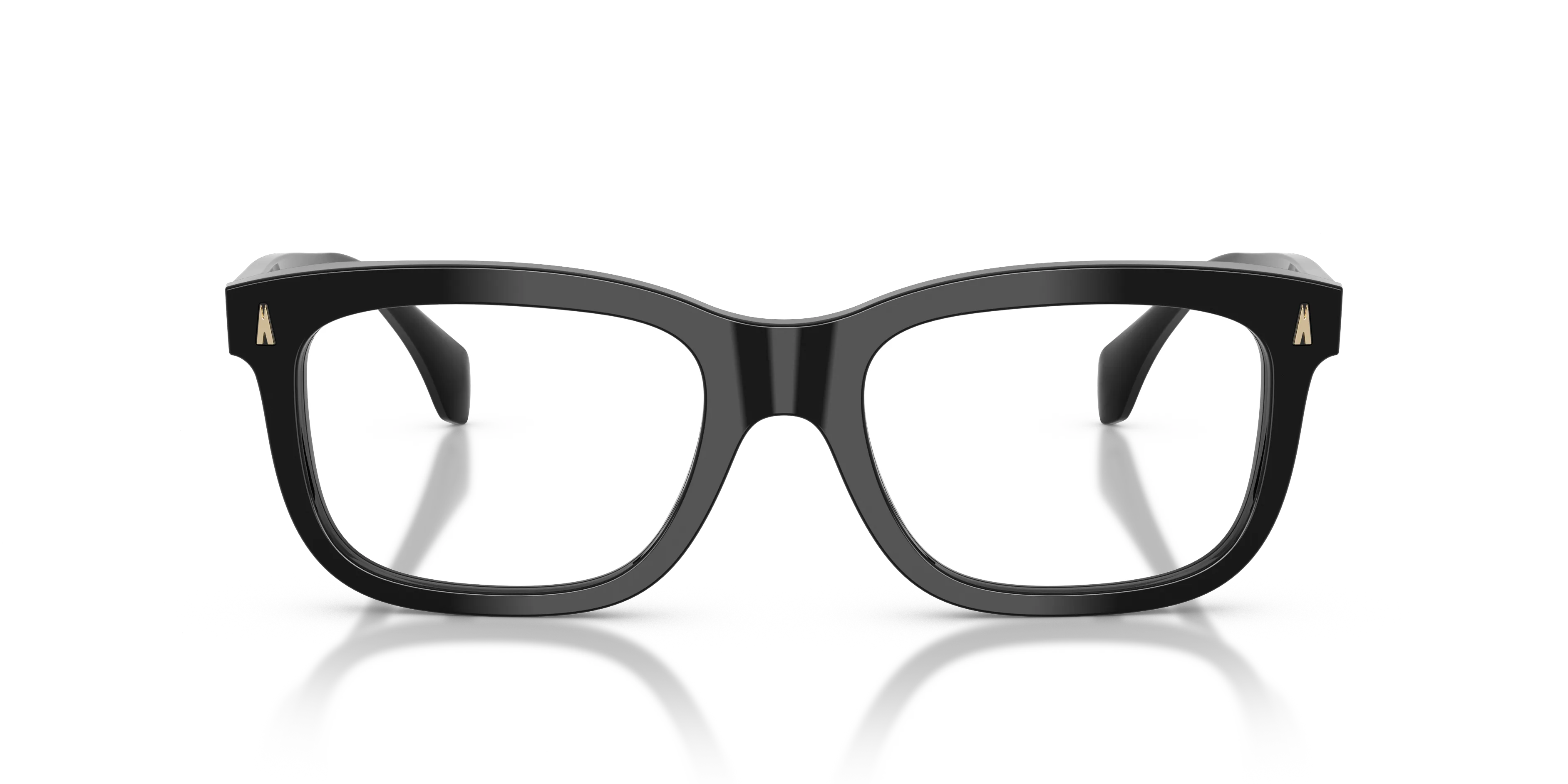 Moncler ME2019 3001 Montature da vista Acetato Nero Trasparente Squadrata Normale - immagine 3