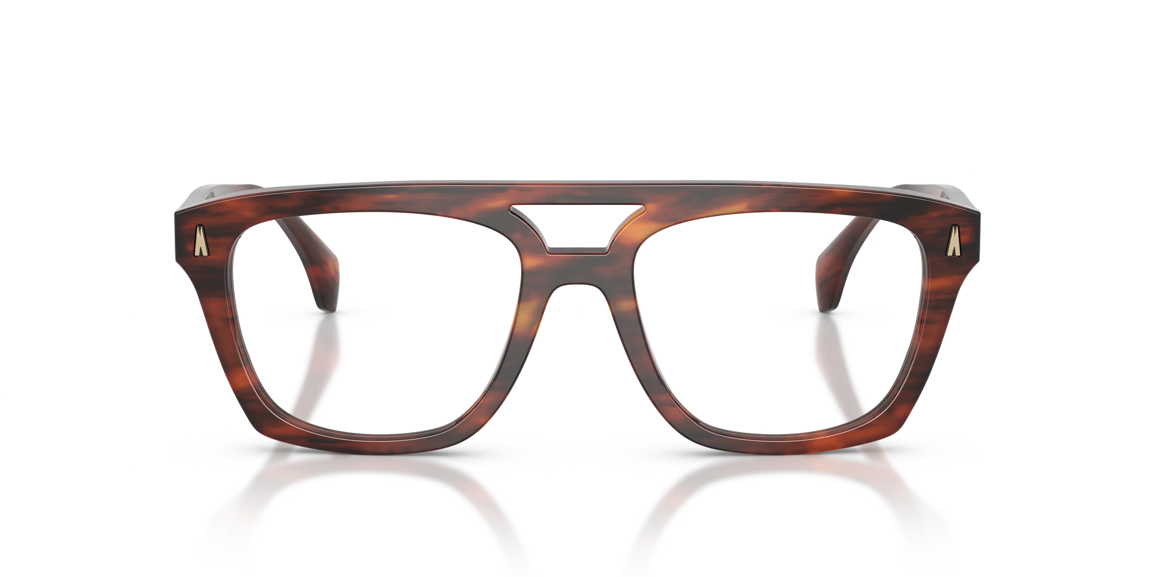 Moncler ME2018U 3034 Montature da vista Acetato Tartaruga Trasparente Squadrata Normale - immagine 3