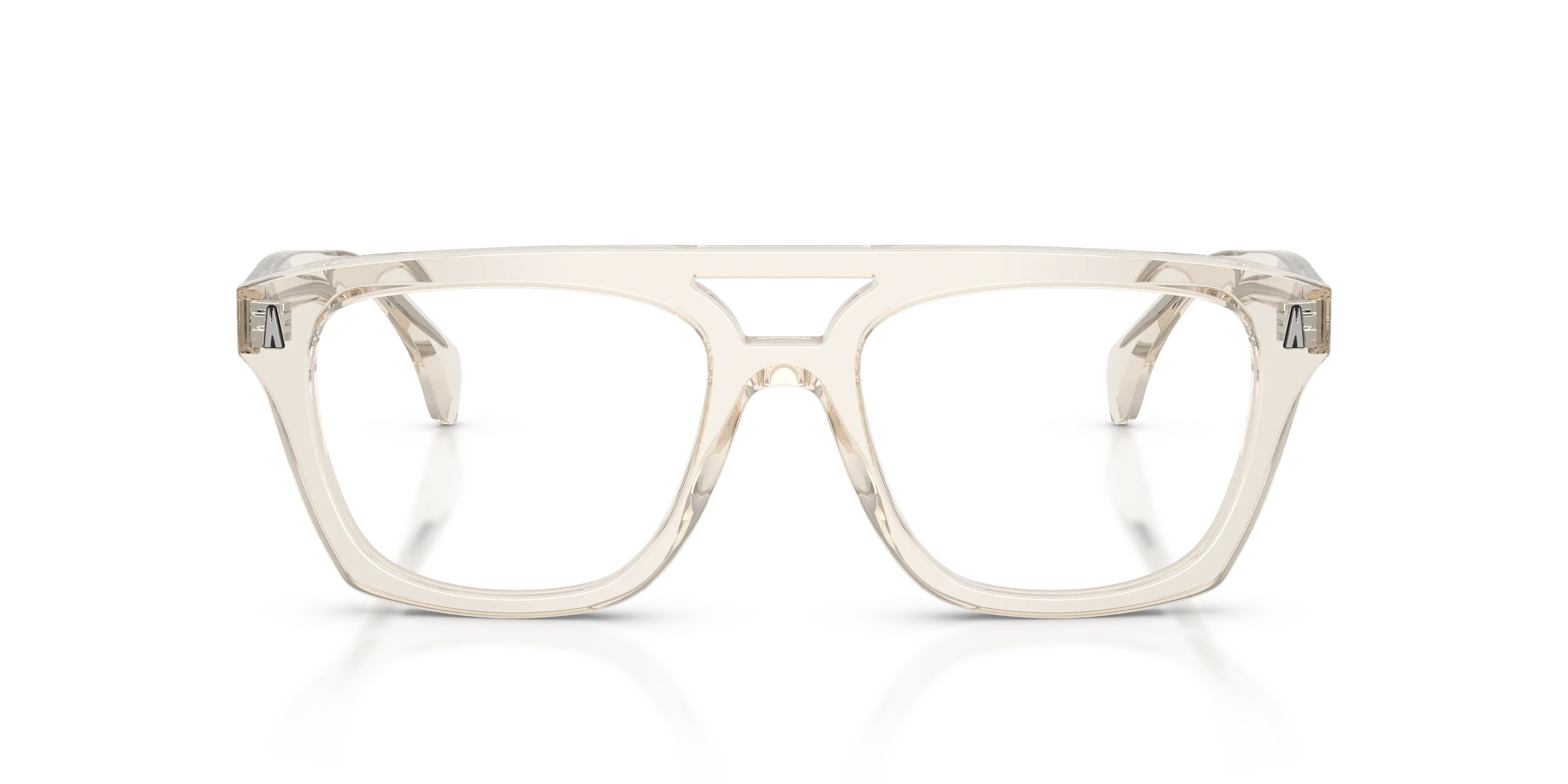 Moncler ME2018U 3003 Montature da vista Acetato Marrone Trasparente Squadrata Normale - immagine 3