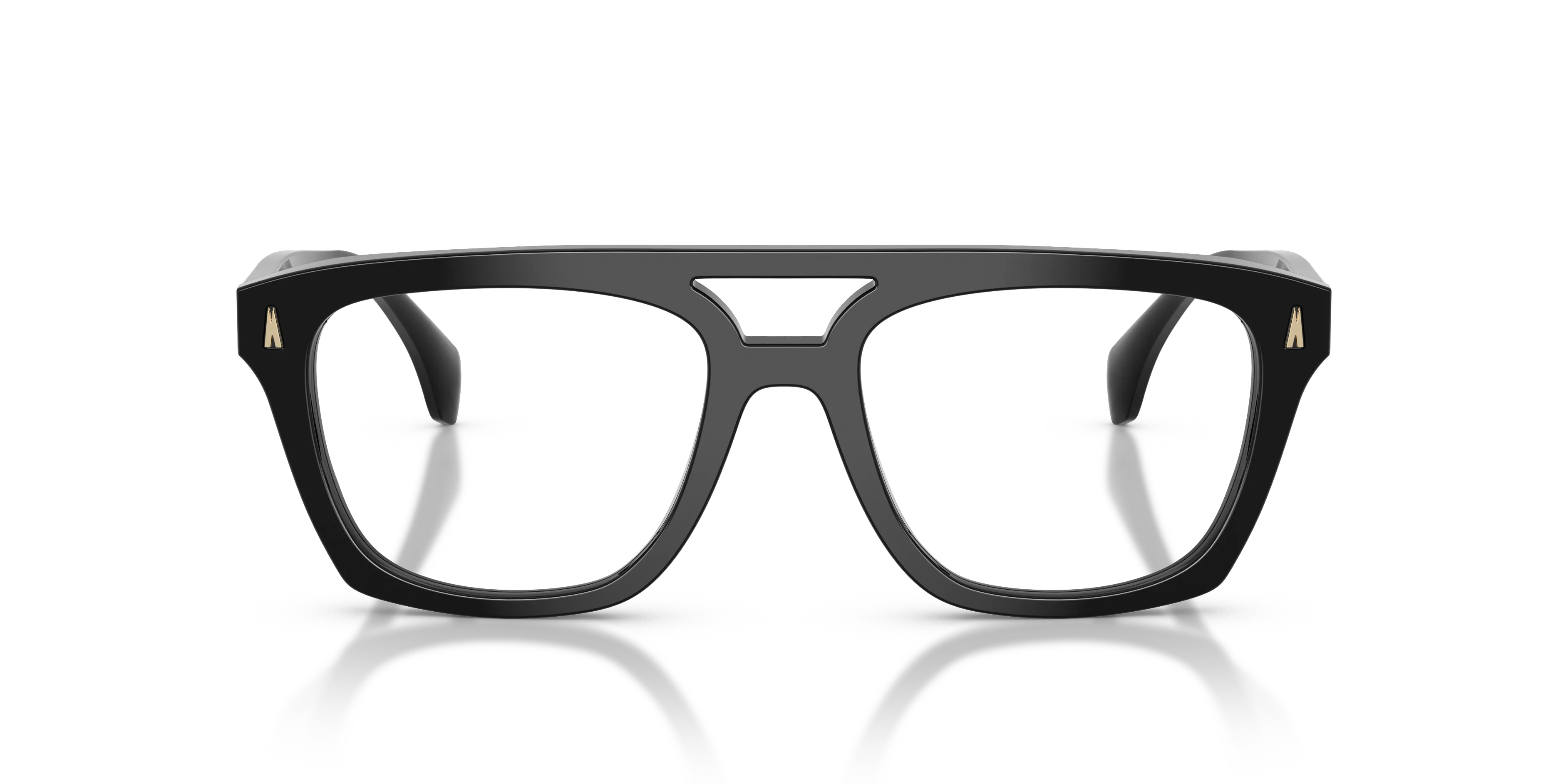 Moncler ME2018U 3001 Montature da vista Acetato Nero Trasparente Squadrata Normale - immagine 3